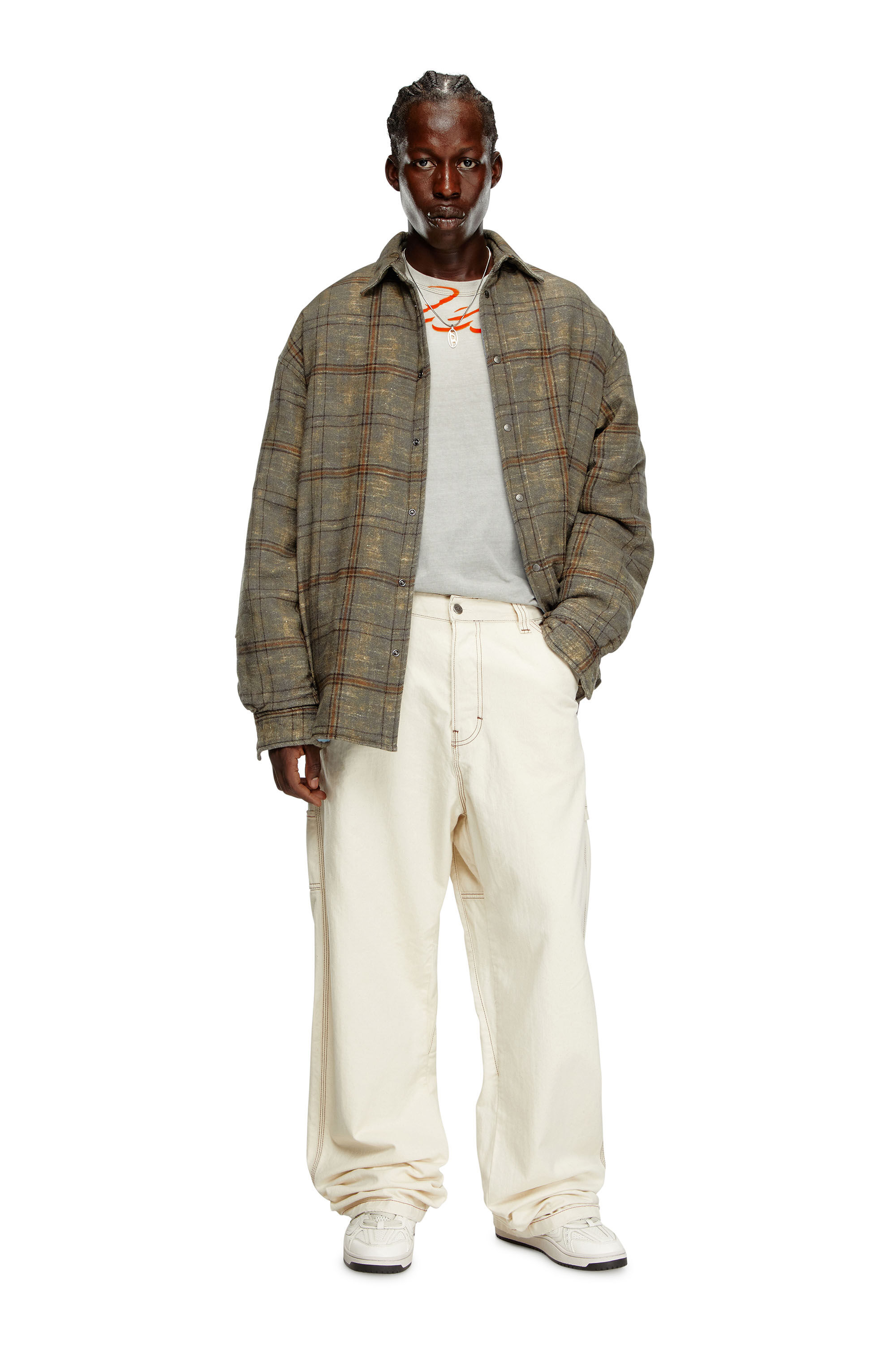 Diesel - Male's Relaxed Jeans D-Livery 0GRDQ, ホワイト - 1