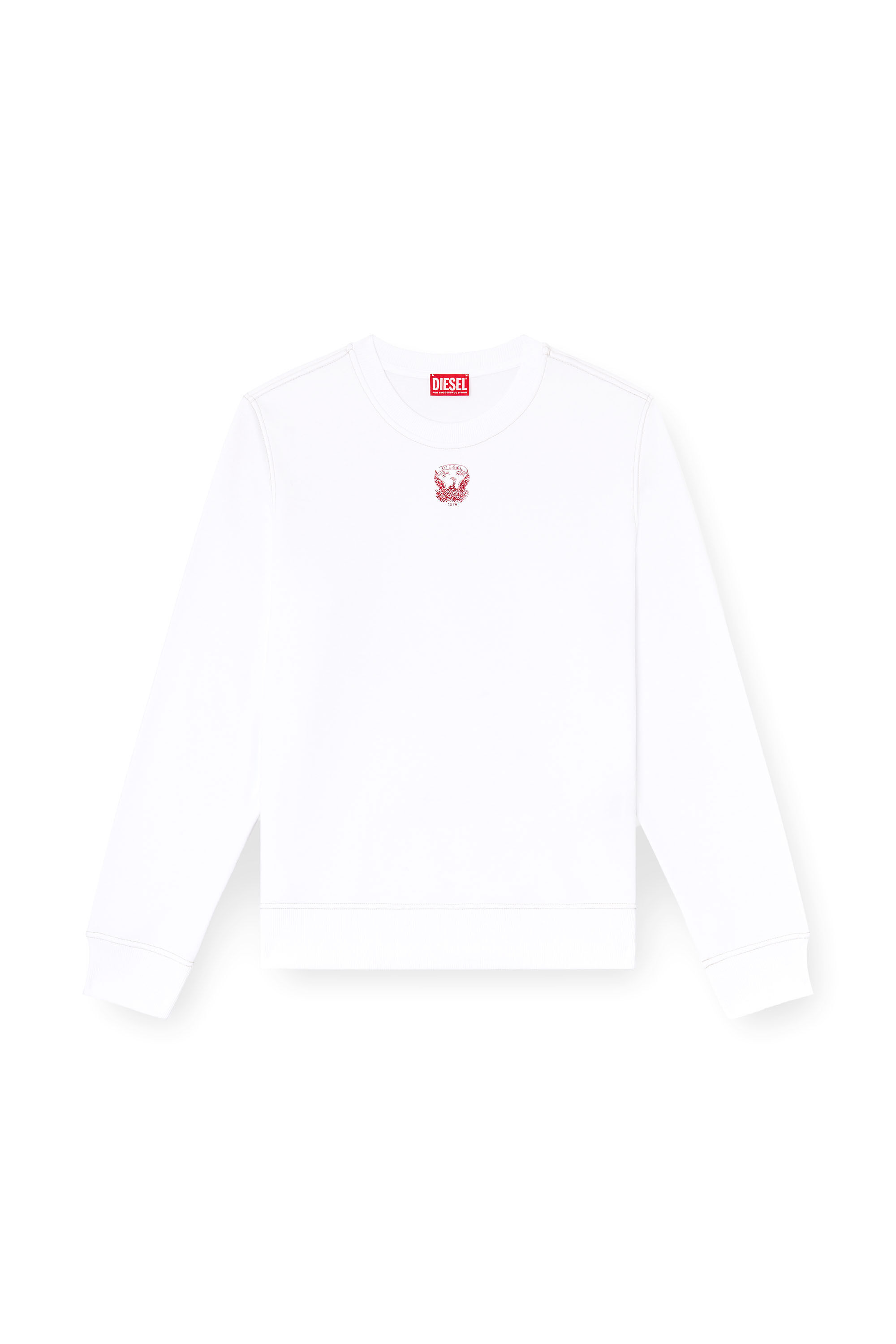 S-GINN-T1 プルオーバースウェット｜ホワイト｜メンズ｜DIESEL