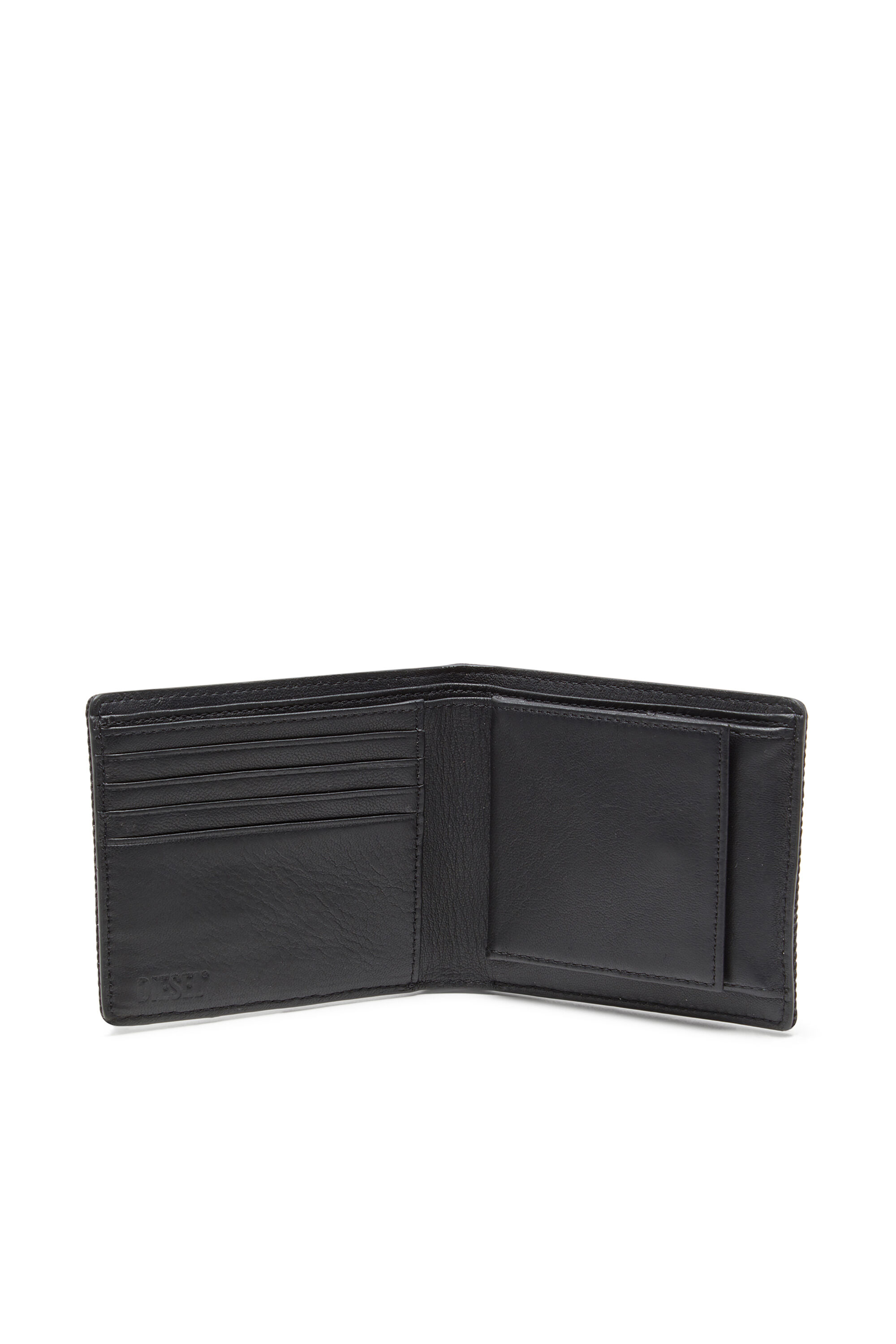 ブラック ミニ財布 MULTI-PKTS BI FOLD COIN S 3D 二つ折りウォレット｜ブラック｜メンズ