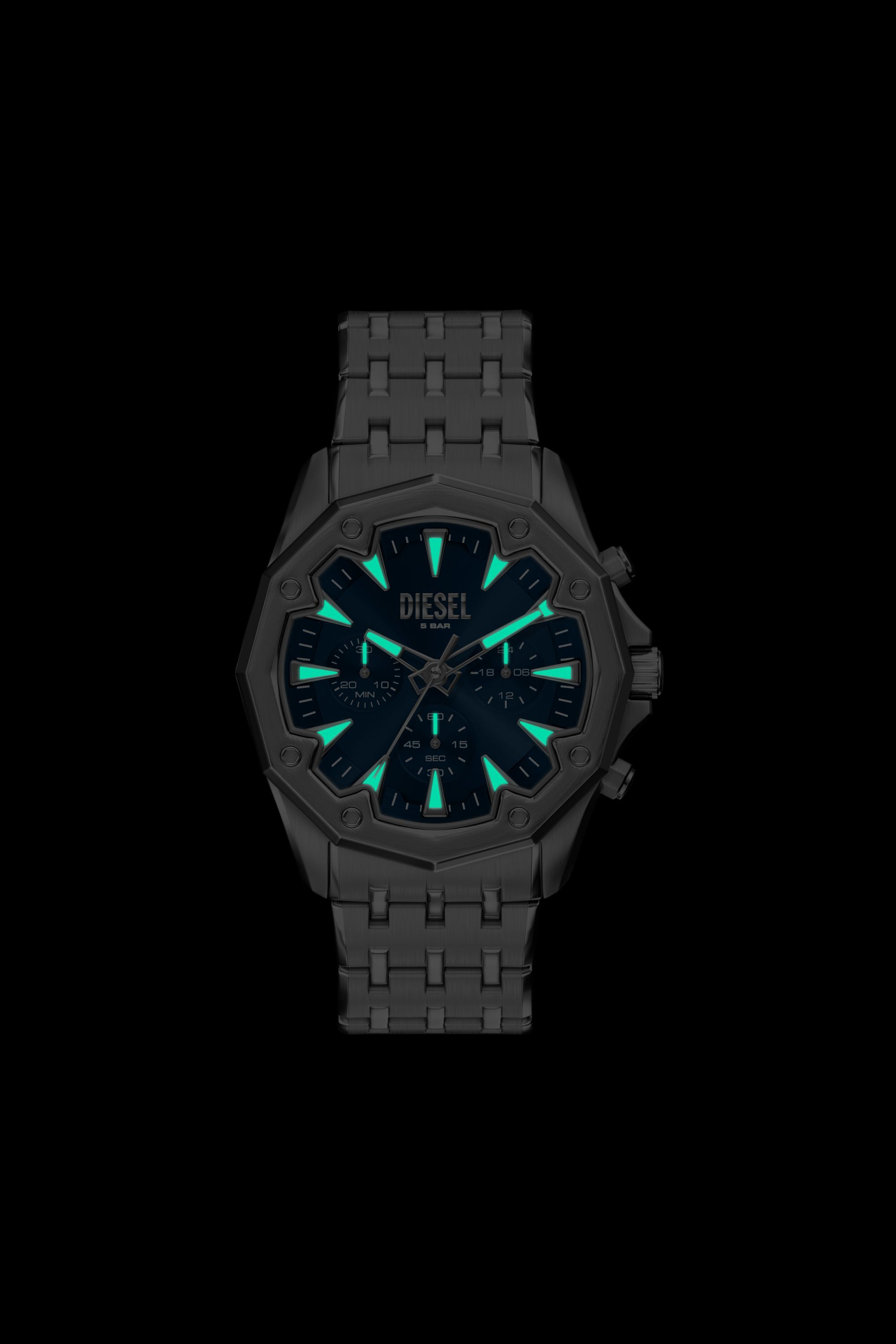 Diesel - DZ4706 WATCH, Male's Stinger Stainless Steel Watch in シルバー - 6