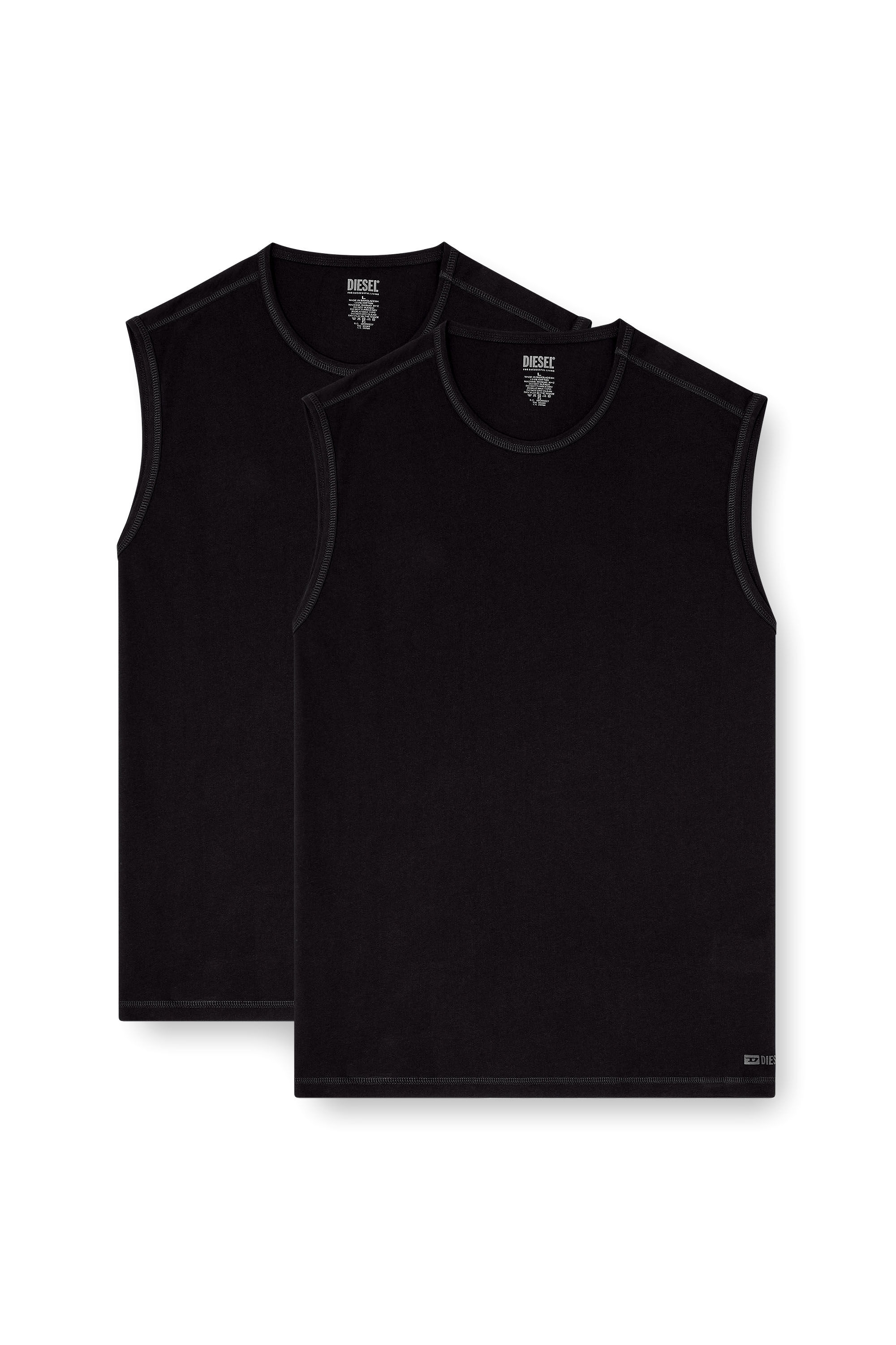 Diesel - TOM-UTLT-2PACK, Male's タンクトップ 2枚パック in ブラック - 2