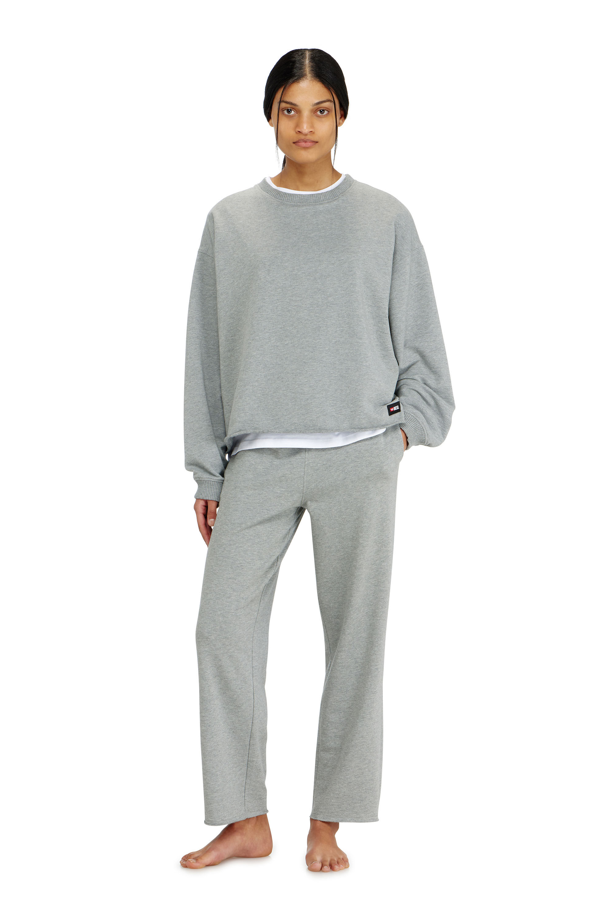 Diesel - PATRICIA-D-CORE, Female's プルオーバースウェット in グレー - 1