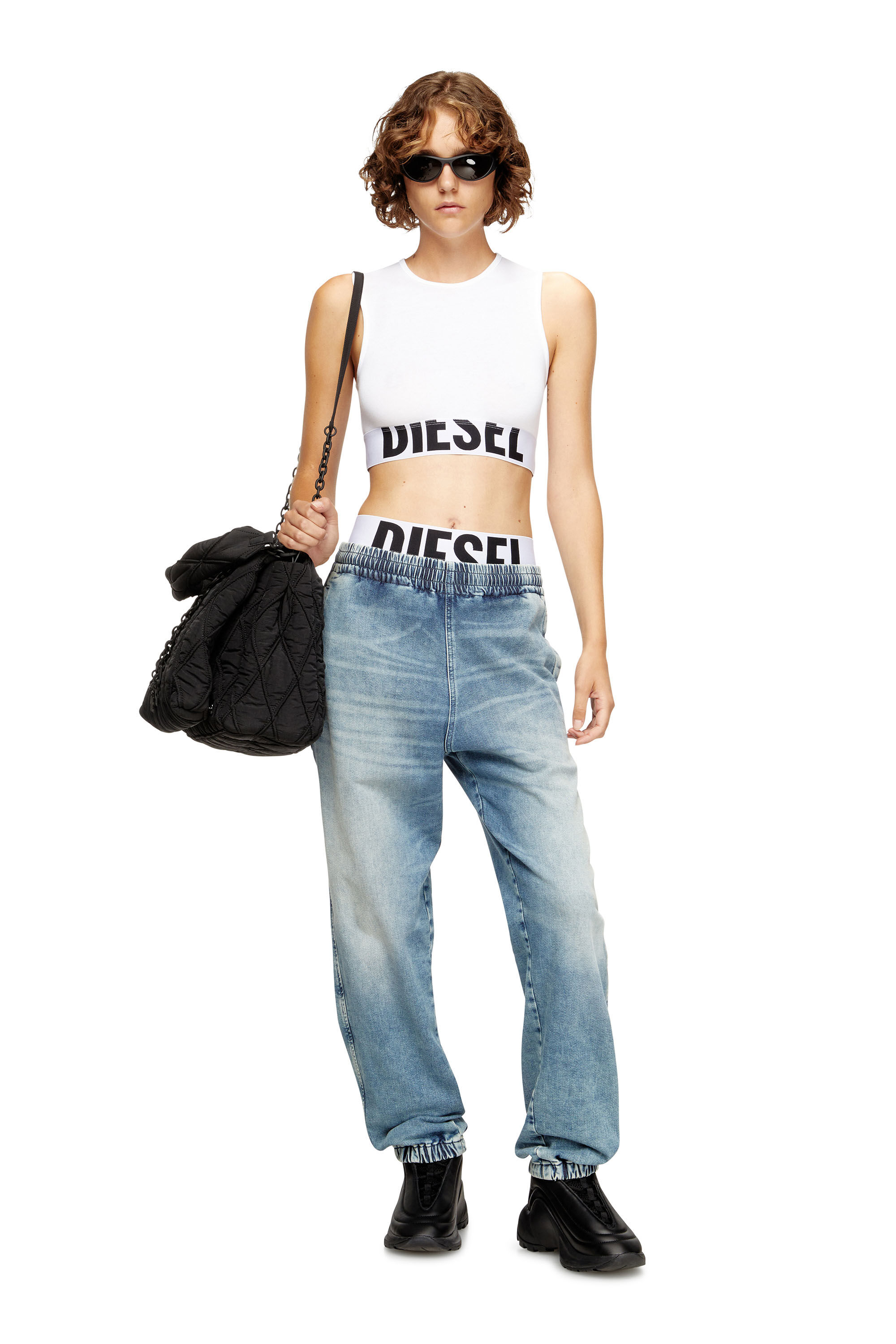 Diesel - ADA-D-POP, Female's タンクトップ in ホワイト - 6
