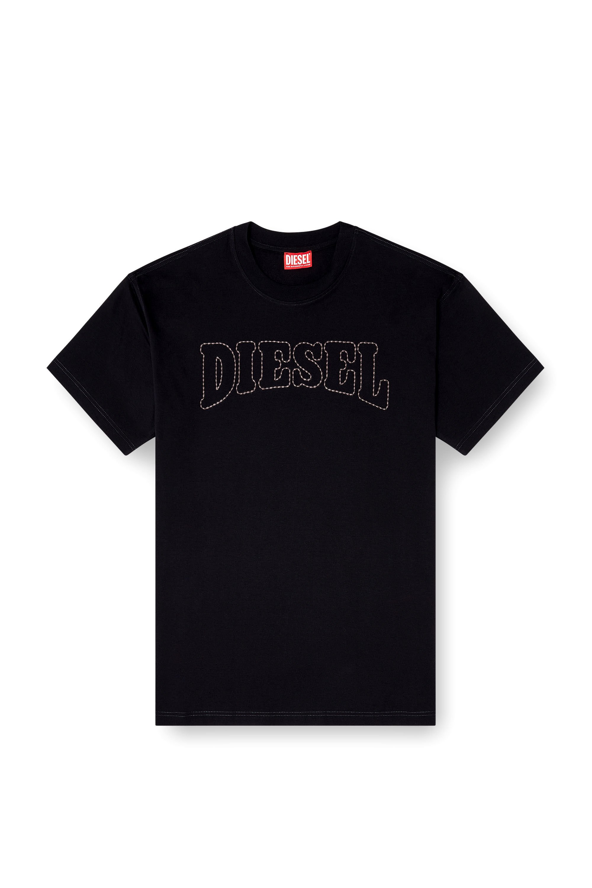 Diesel - T-NORM-V10, Male's Tシャツ in ブラック - 2