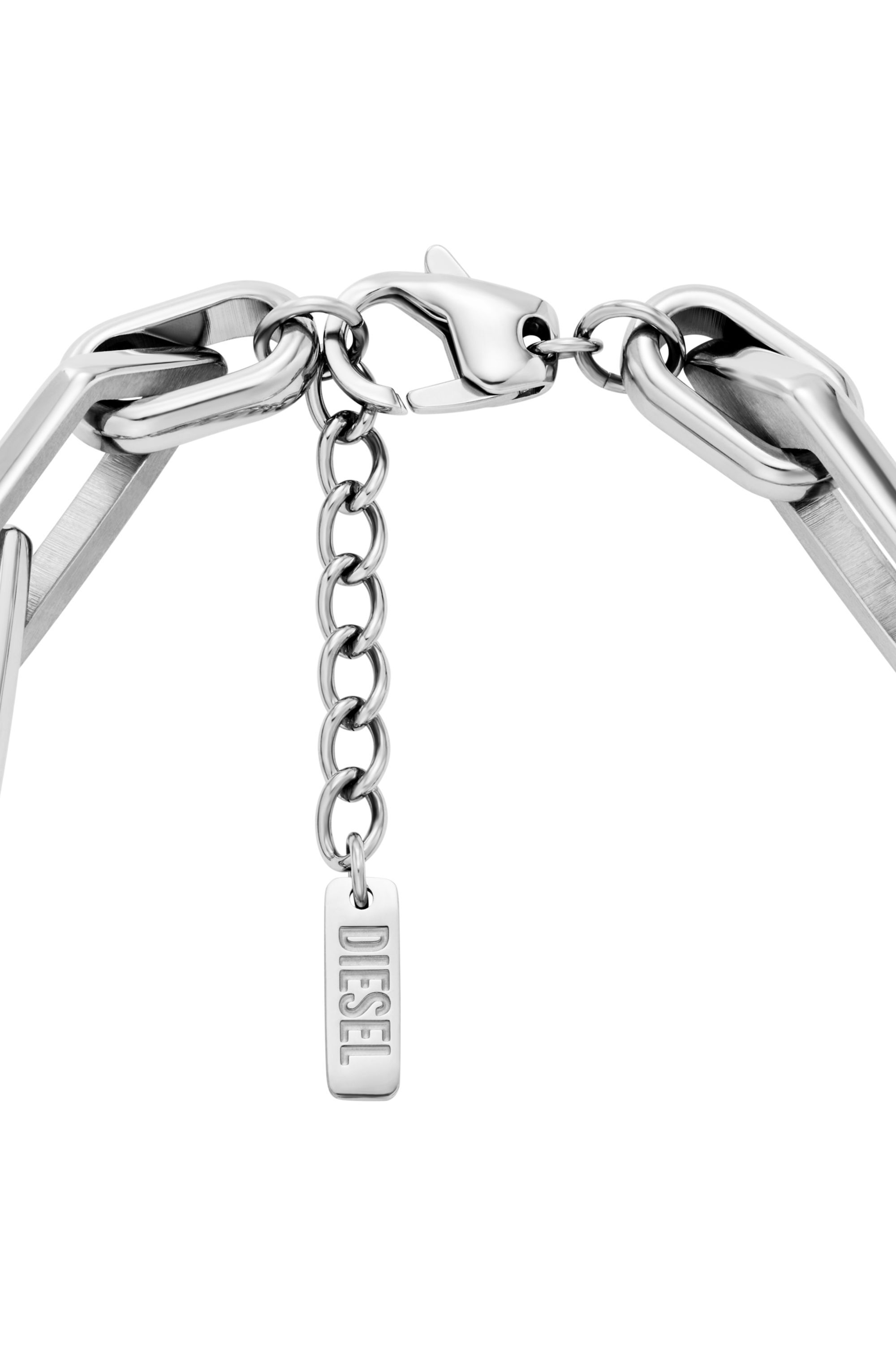 DIESEL チェーンブレスレット シルバー 箱 ポーチ付き アクセサリー