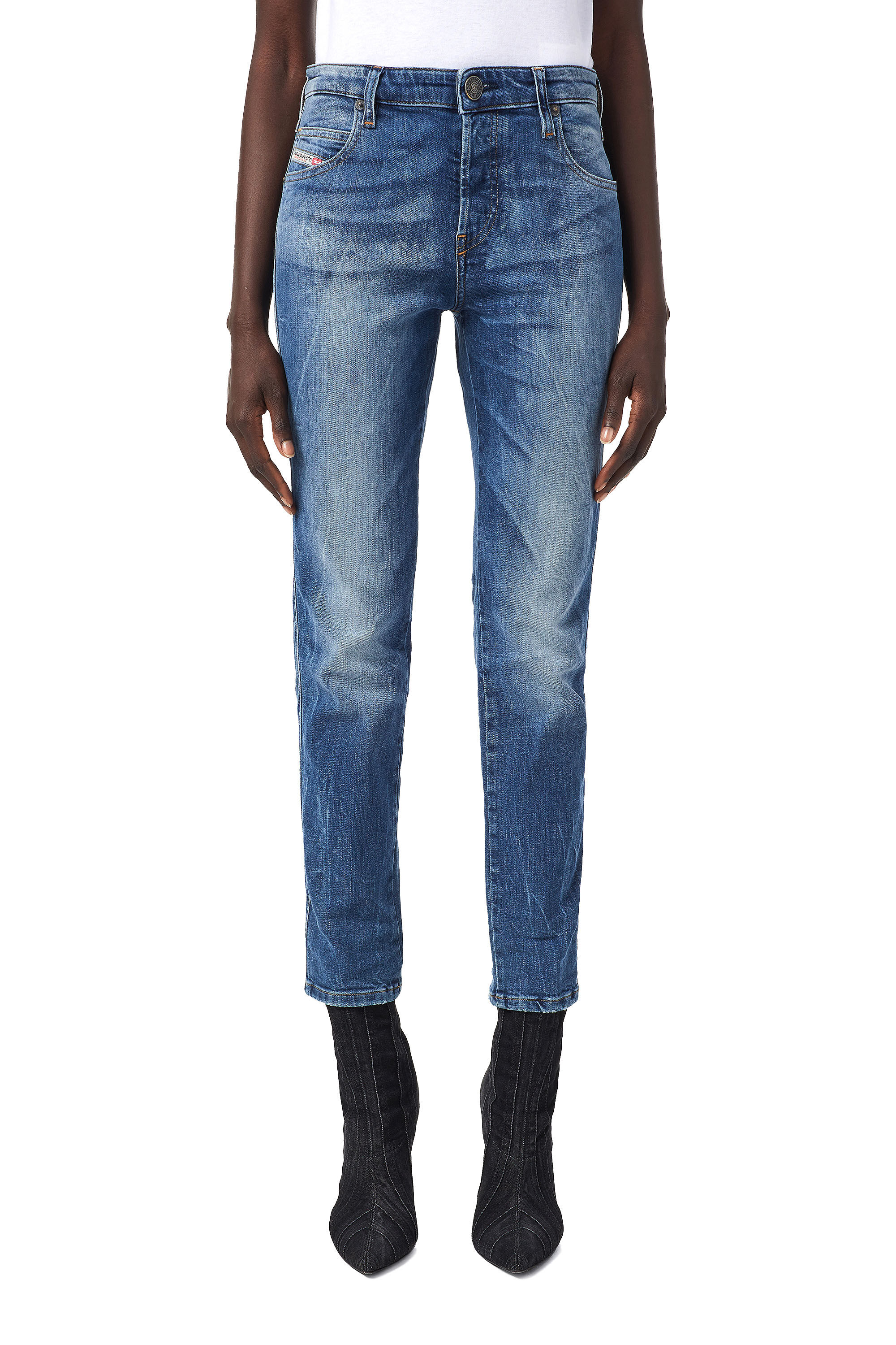 Diesel - 2015 BABHILA Z09PK Skinny Jeans, ミディアムブルー - Image 3