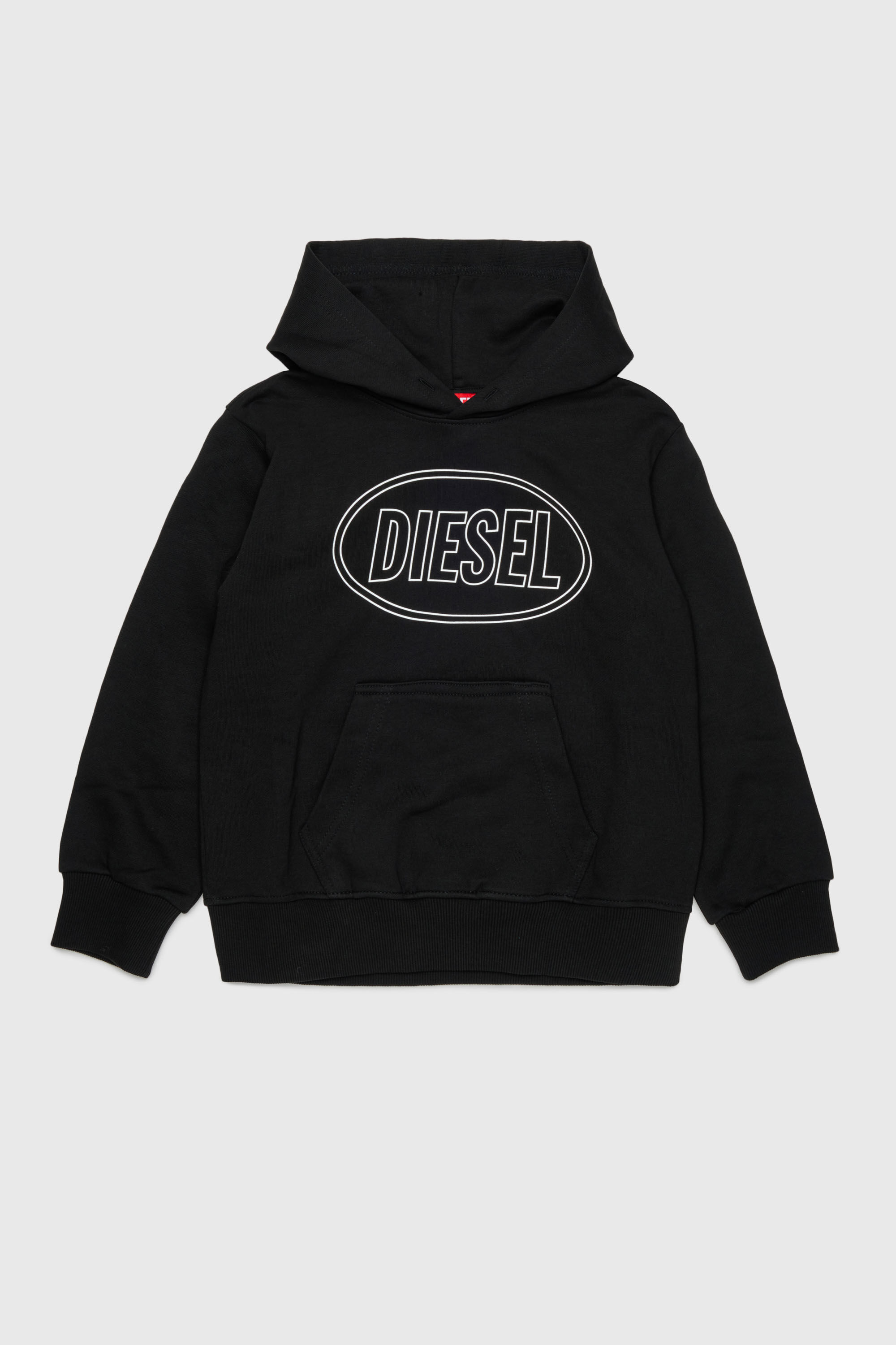 Diesel - SCIRCLEHOOD OVER, Male's プルオーバーパーカー in ブラック - 1