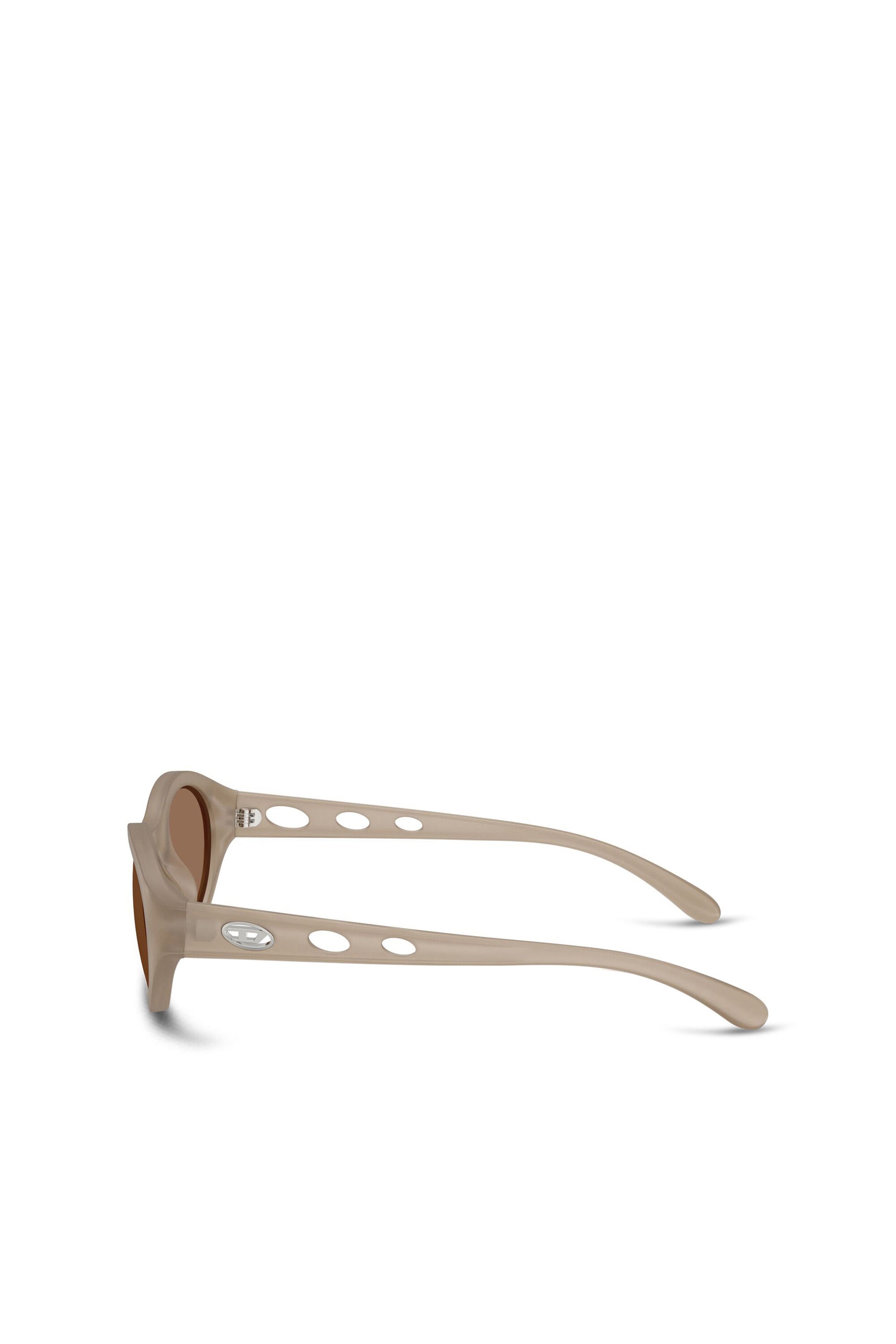 Diesel - 0DL3005U, Unisex's Oval sunglasses in ベージュ - 2