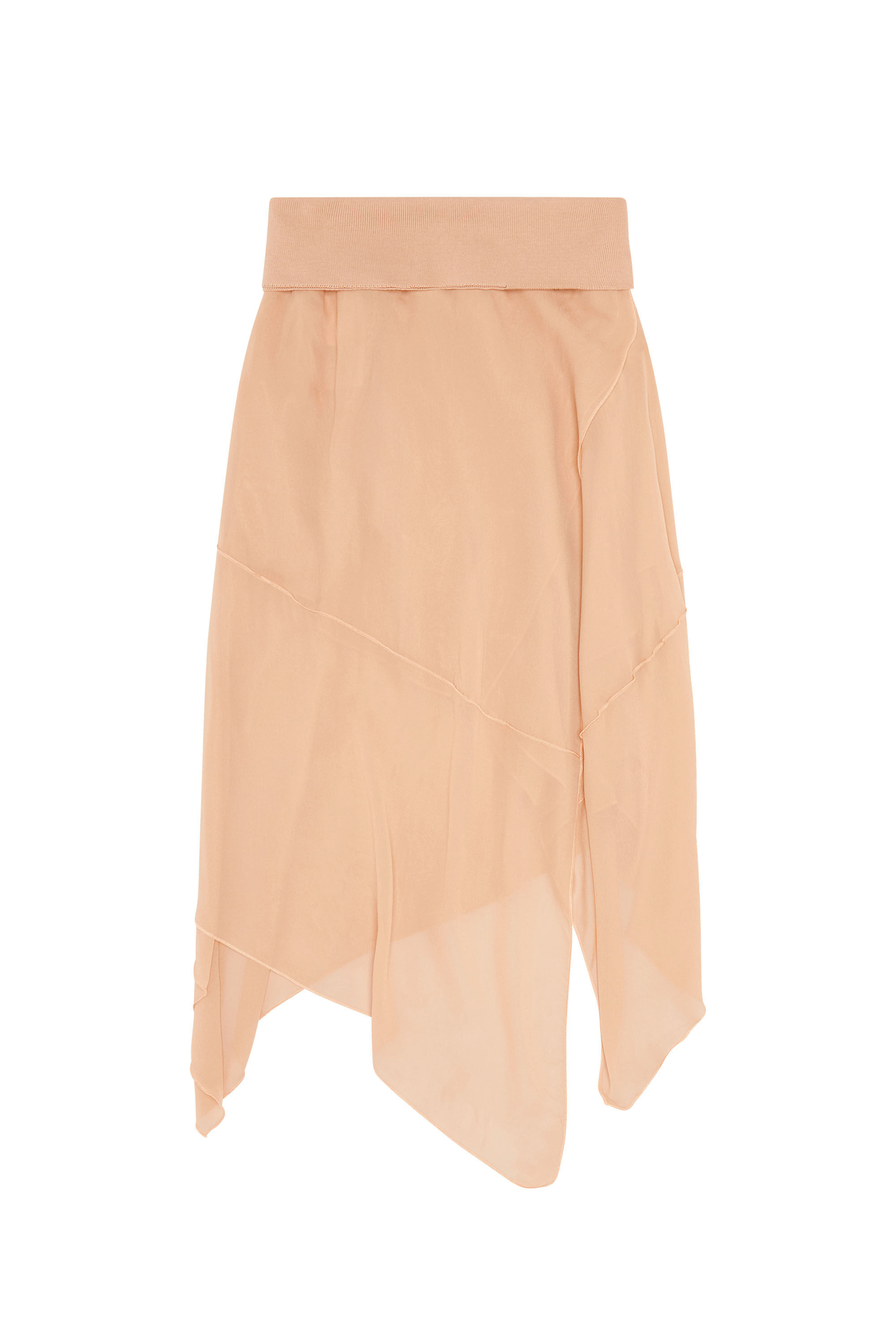 Diesel - O-ROL, Female's ロングスカート アシンメトリー in フェースパウダー - 2
