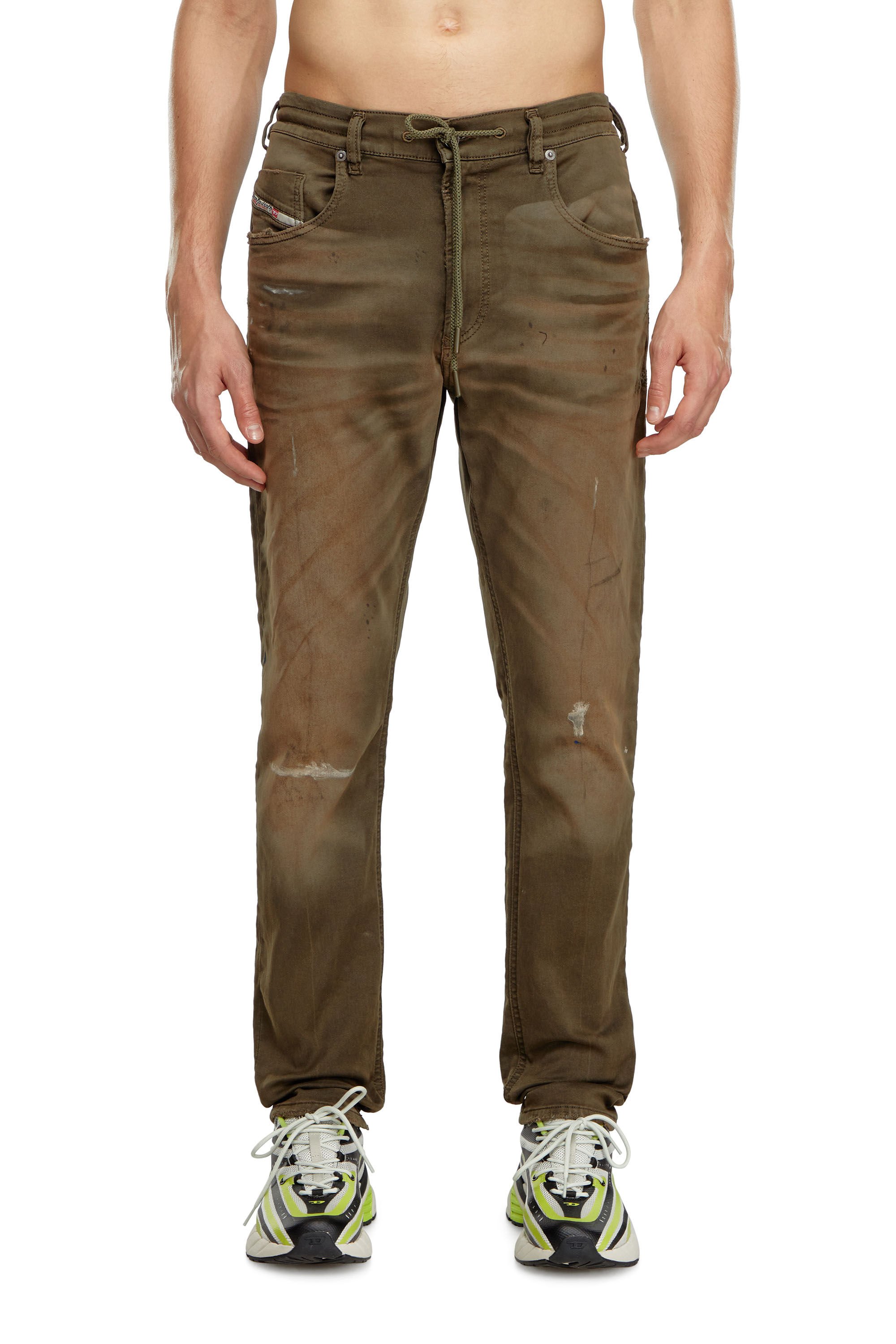 Diesel - Male's Regular 2030 D-Krooley Joggjeans® 068LW, ミリタリーグリーン - 3