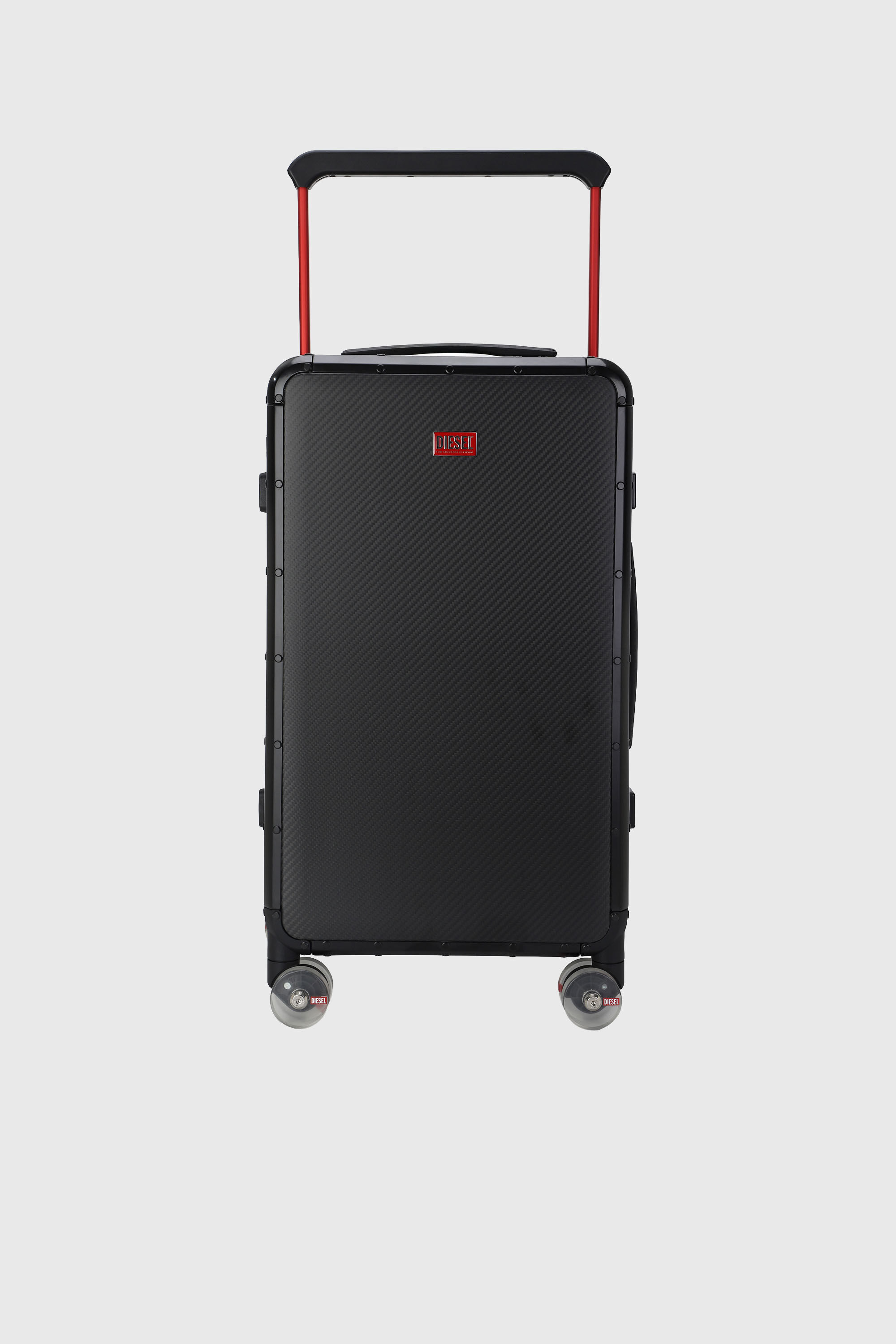 Diesel - DSL CARBON FIBER TROLLEY-BLACK- DSL001, Unisex's Carbon fiber suitcase size M in ブラック - 1