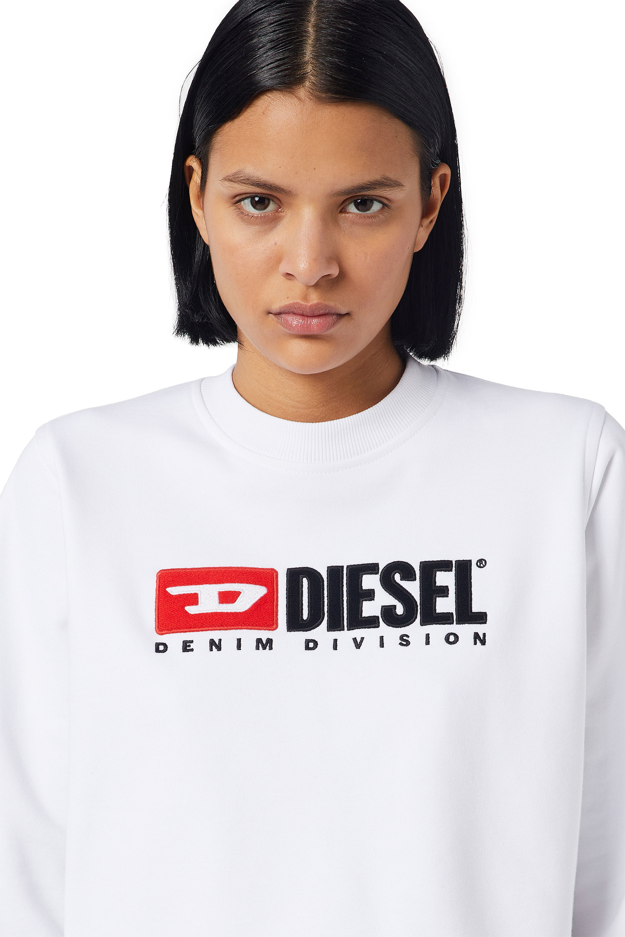 Diesel - F-REGGY-DIV, Female's Denim Division sweatshirt in ホワイト - 4