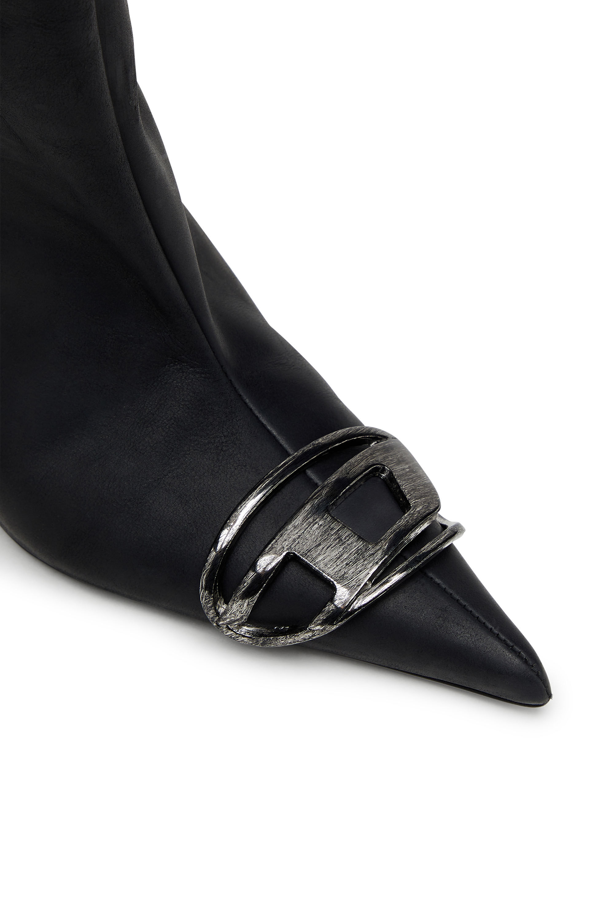 Diesel - D-VENUS 40 KB TUBE, Female's D-Venus-Knee-high boots in oiled leather in ブラック - 5