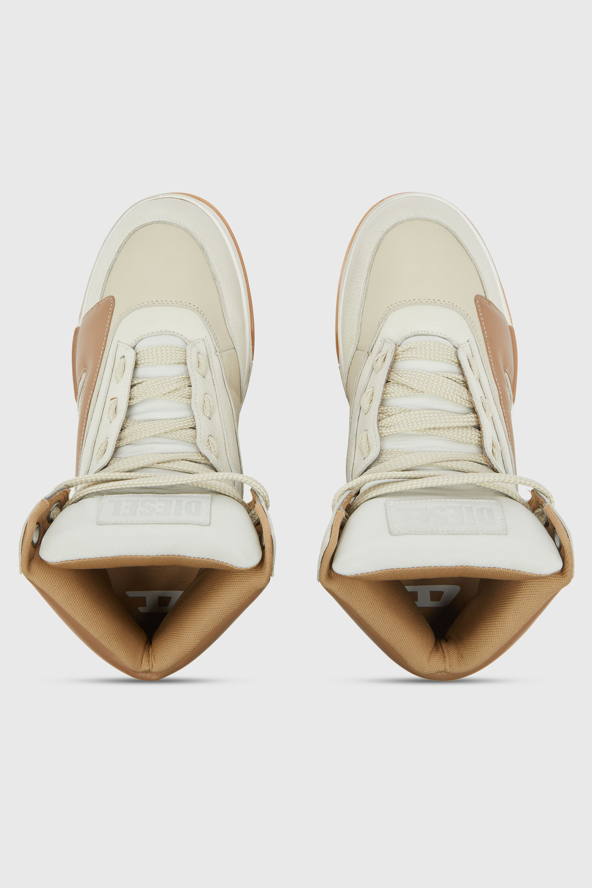 Diesel - S-D-OLLIE MID, Male's ミッドカットスニーカー in ベージュ - 5