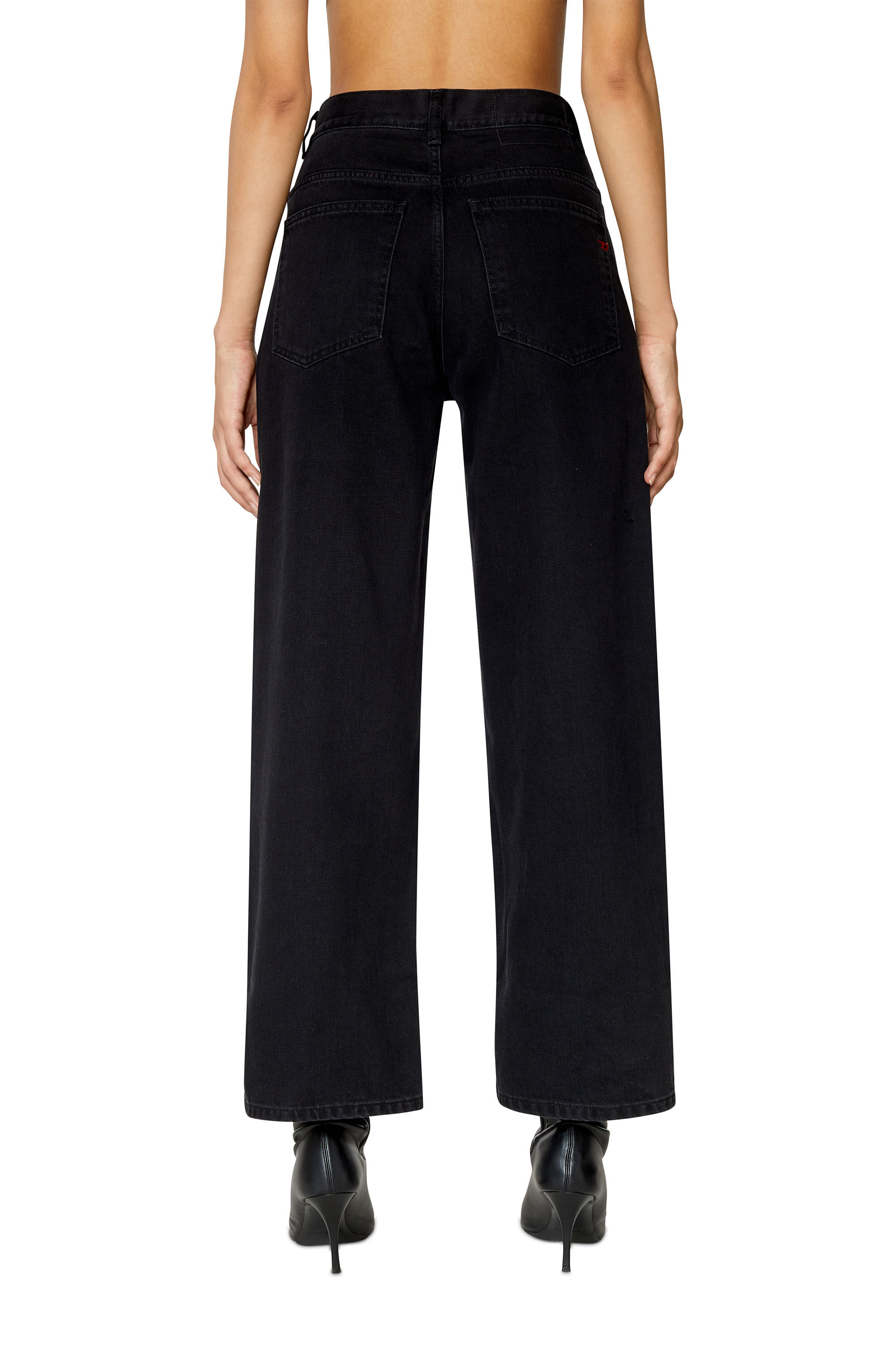 Diesel - Bootcut and Flare Jeans 2000 Widee Z09RL, Female's ブーツカットフレア Jeans - 2000 Widee in ブラック/ダークグレー - 5