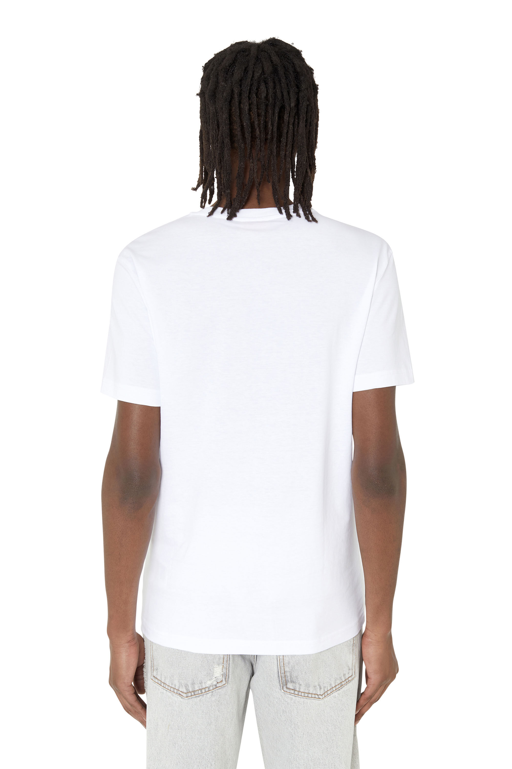 Diesel - T-DIEGOR-D, Male's Tシャツ Dロゴ in ホワイト - 5
