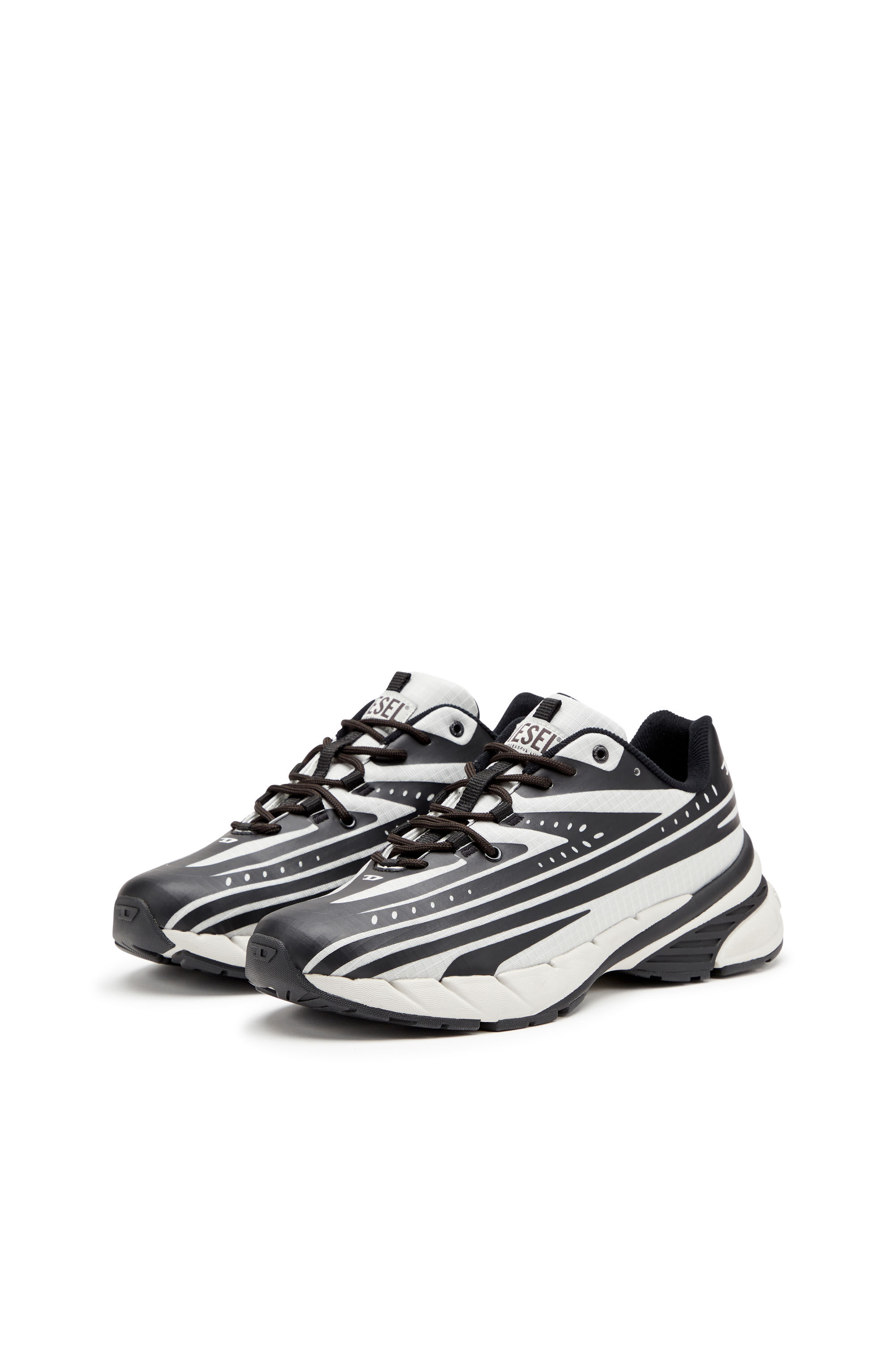 D-AIRSPEED LOW D-Airspeed Low-Striped sneakers in coated  ripstop｜マルチカラー｜メンズ｜DIESEL
