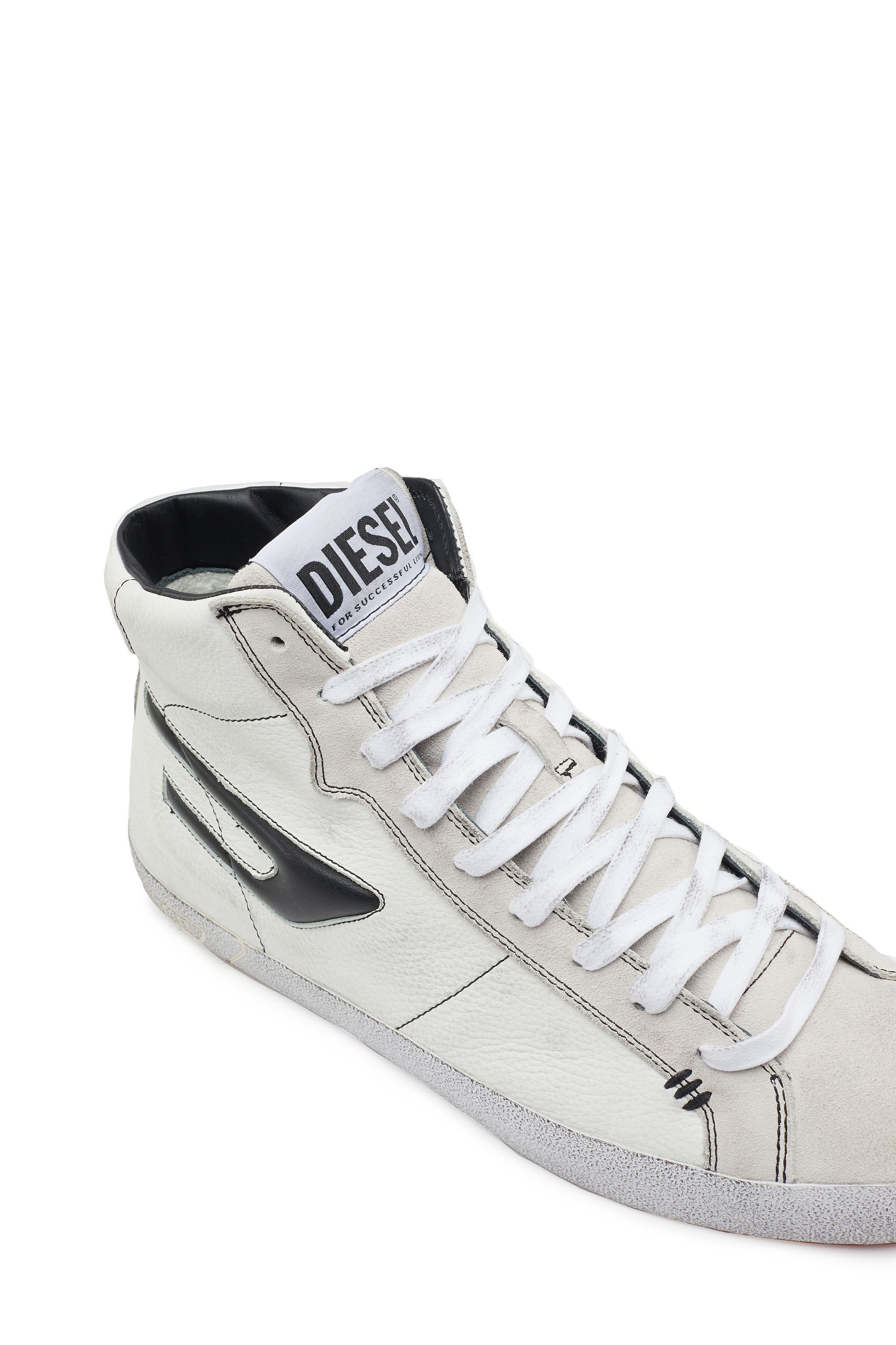 Diesel - S-LEROJI MID, Male's ハイカットスニーカー ロゴ - S-Leroji Mid in ホワイト - 7
