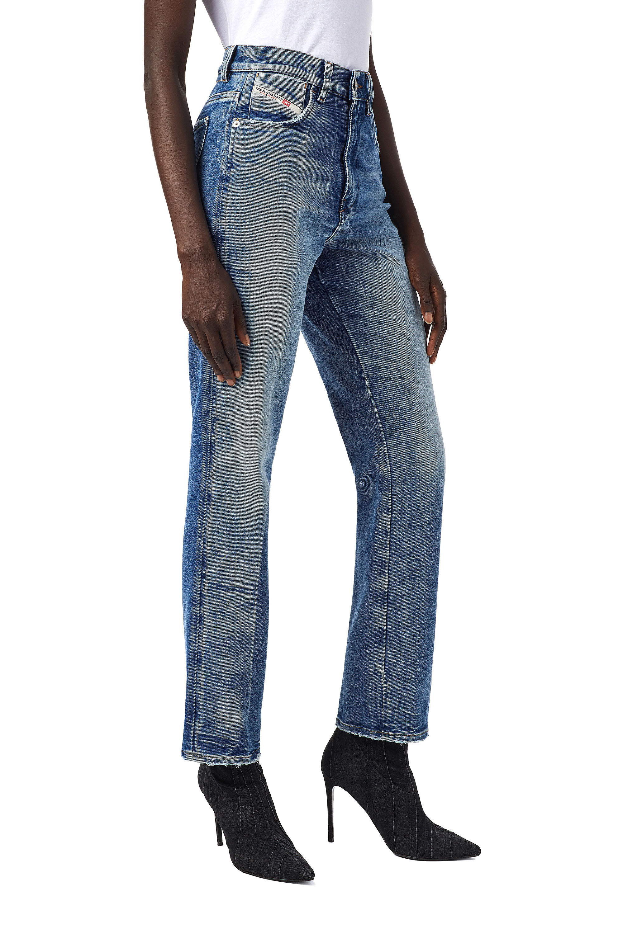 Diesel - D-Arcy 09A26 Straight Jeans, ミディアムブルー - Image 7