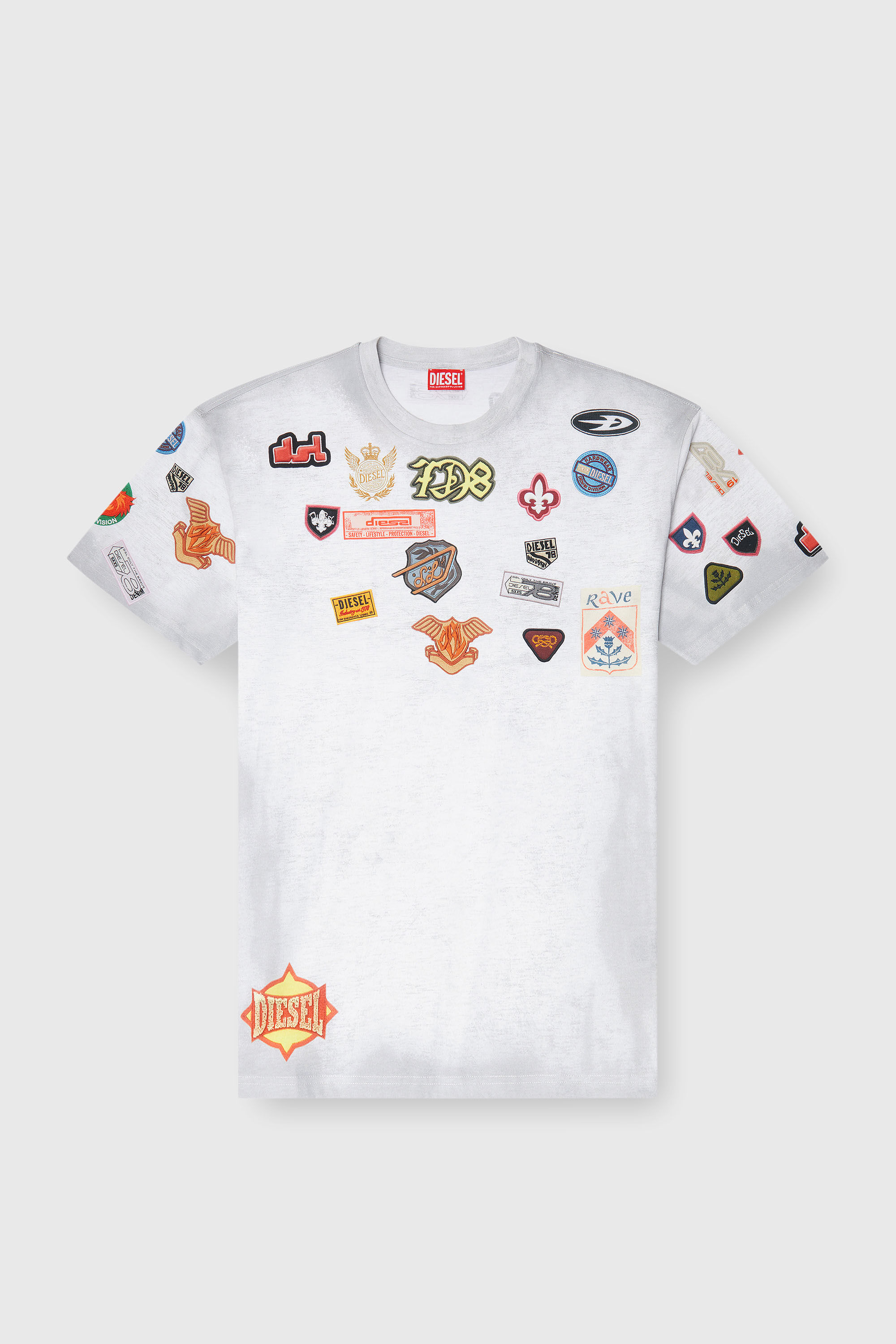 Diesel - T-BOXT-AA6, Male's Tシャツ in ホワイト - 2