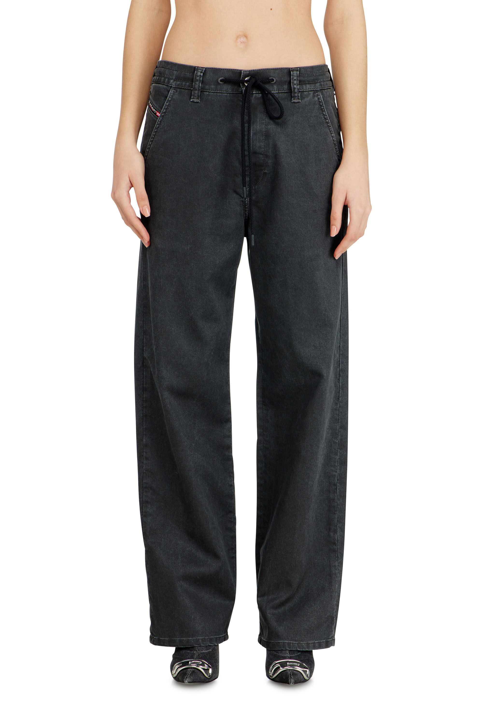 Diesel - Unisex's Regular D-Phant-chino Joggjeans&reg; 09P01, ブラック/ダークグレー - 4