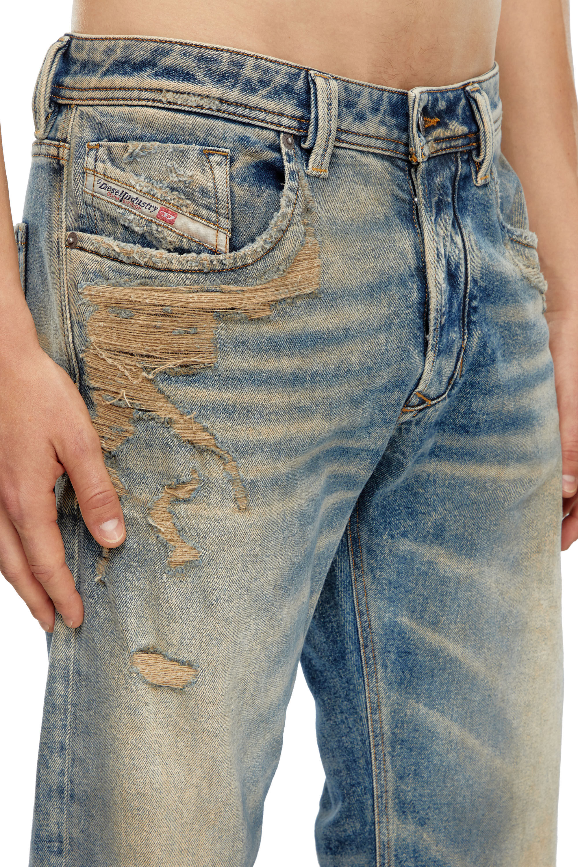 Diesel - Male's Regular Jeans 1985 Larkee 09K32, ミディアムブルー - 5