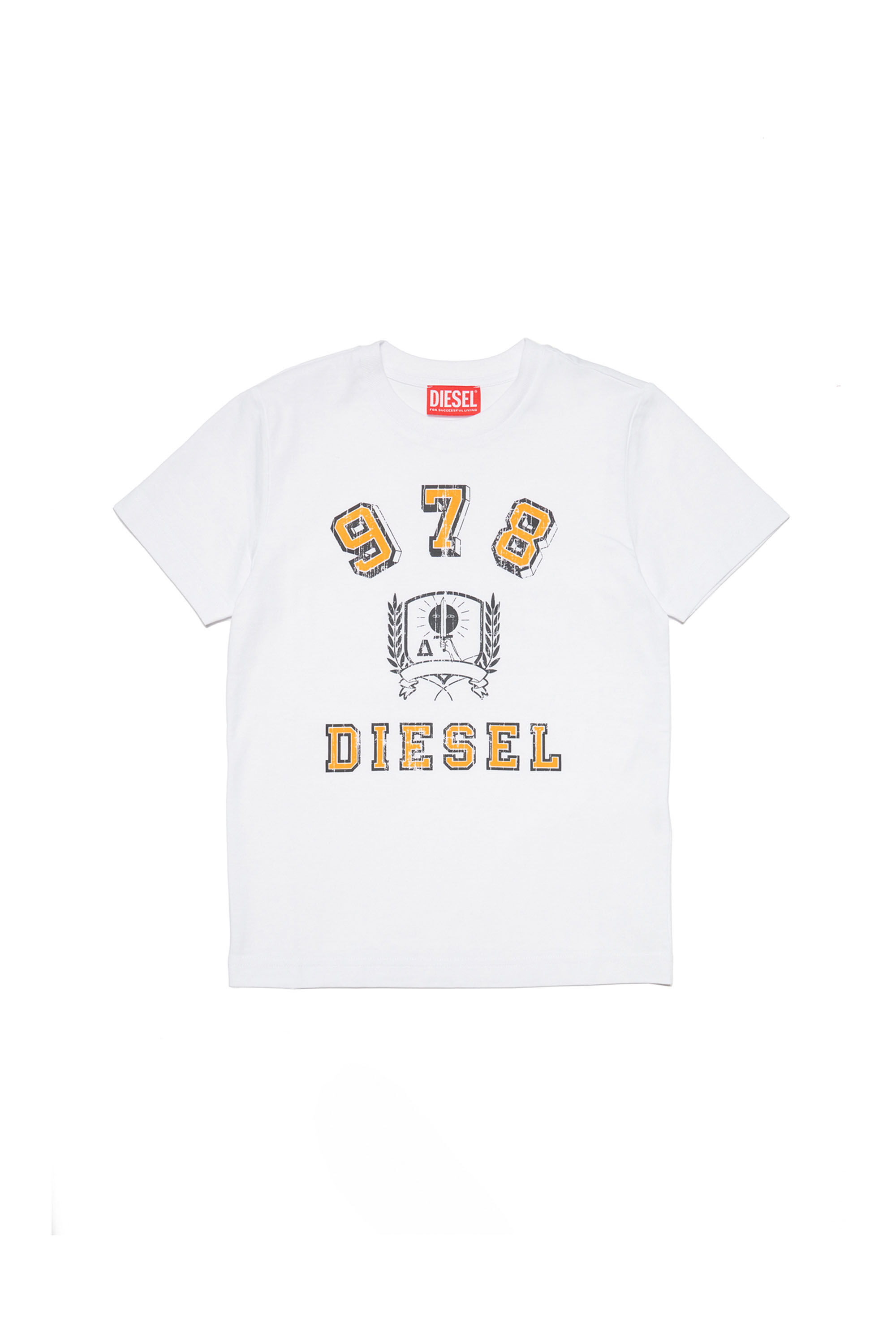 Diesel - TDIEGORE11, Male's キッズ Tシャツ ロゴデザイン グラフィック in ホワイト - 1