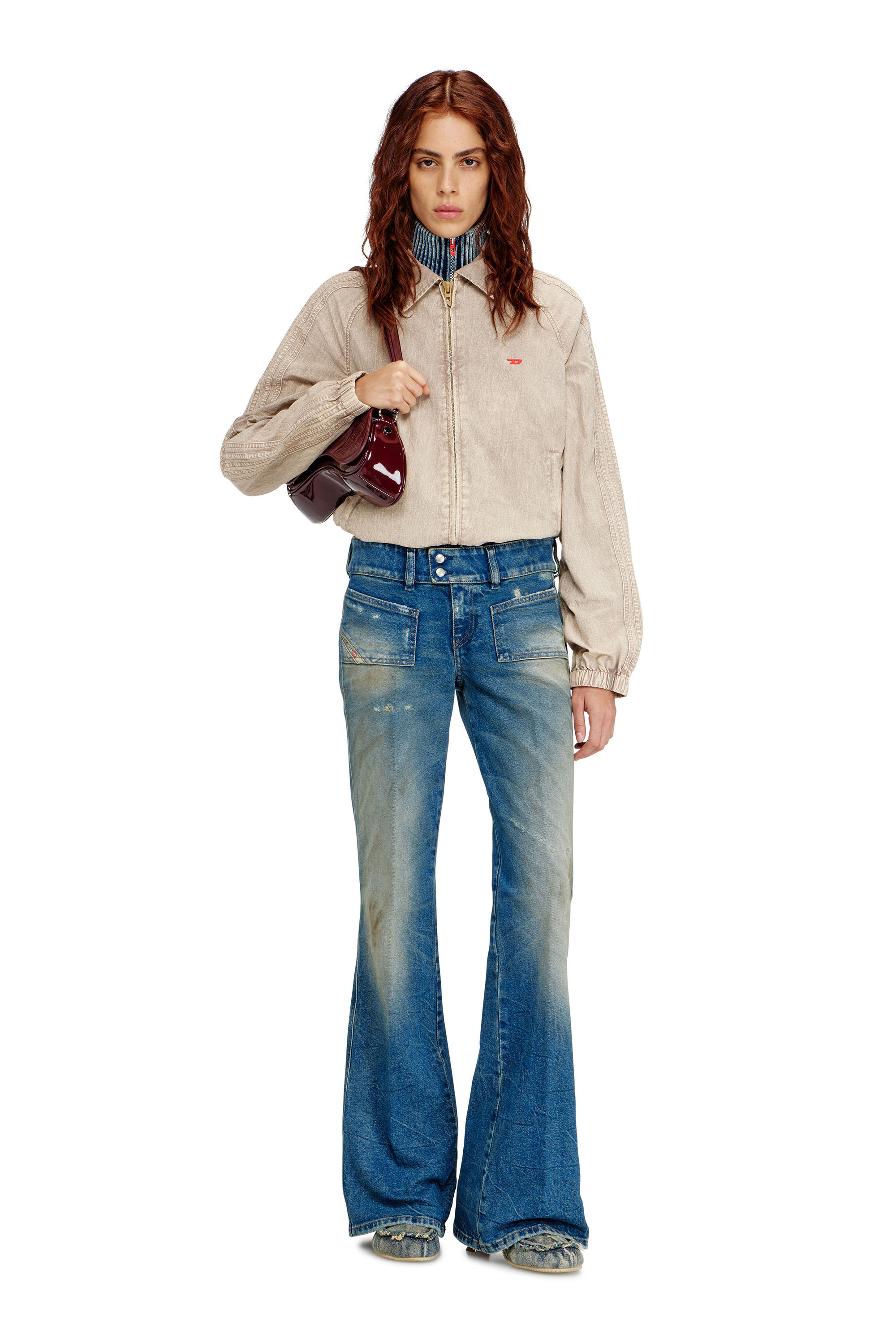 Diesel - Female's Bootcut Jeans D-Hush 09N40, ミディアムブルー - 1