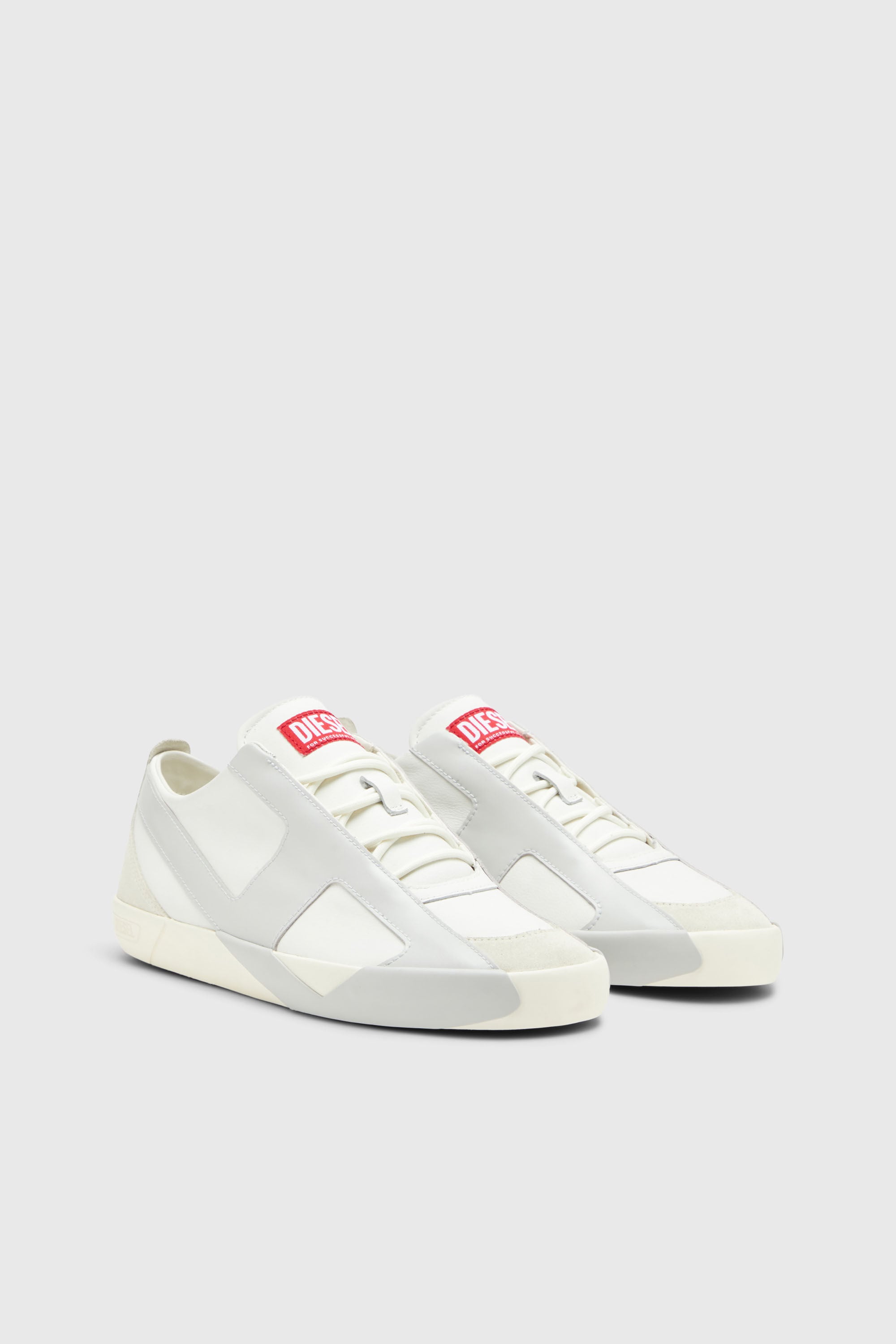 Diesel - S-SLANTE-D LOW, Male's スニーカー in ホワイト/グレー - 3