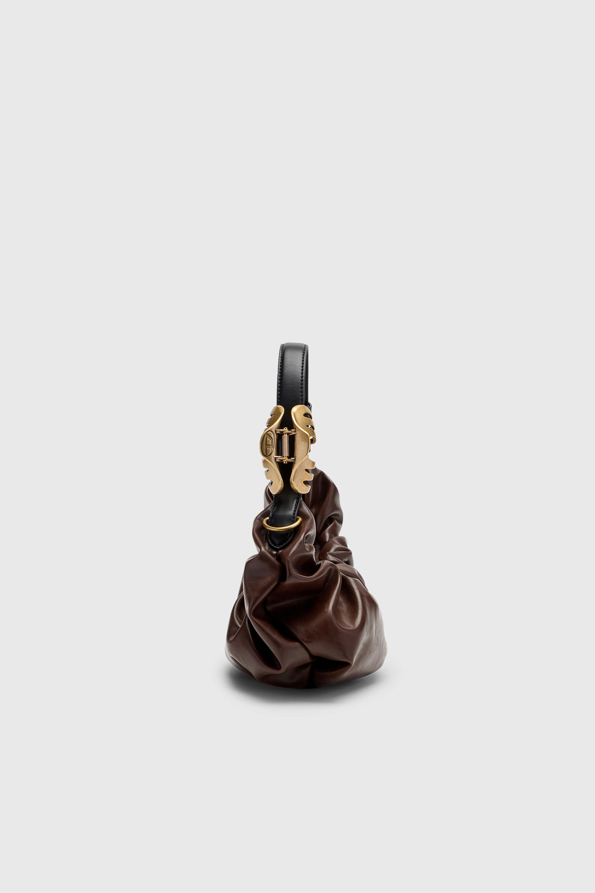 Diesel - GRAB-D HOBO S, Female's ホーボーバッグ S in ダークブラウン - 4