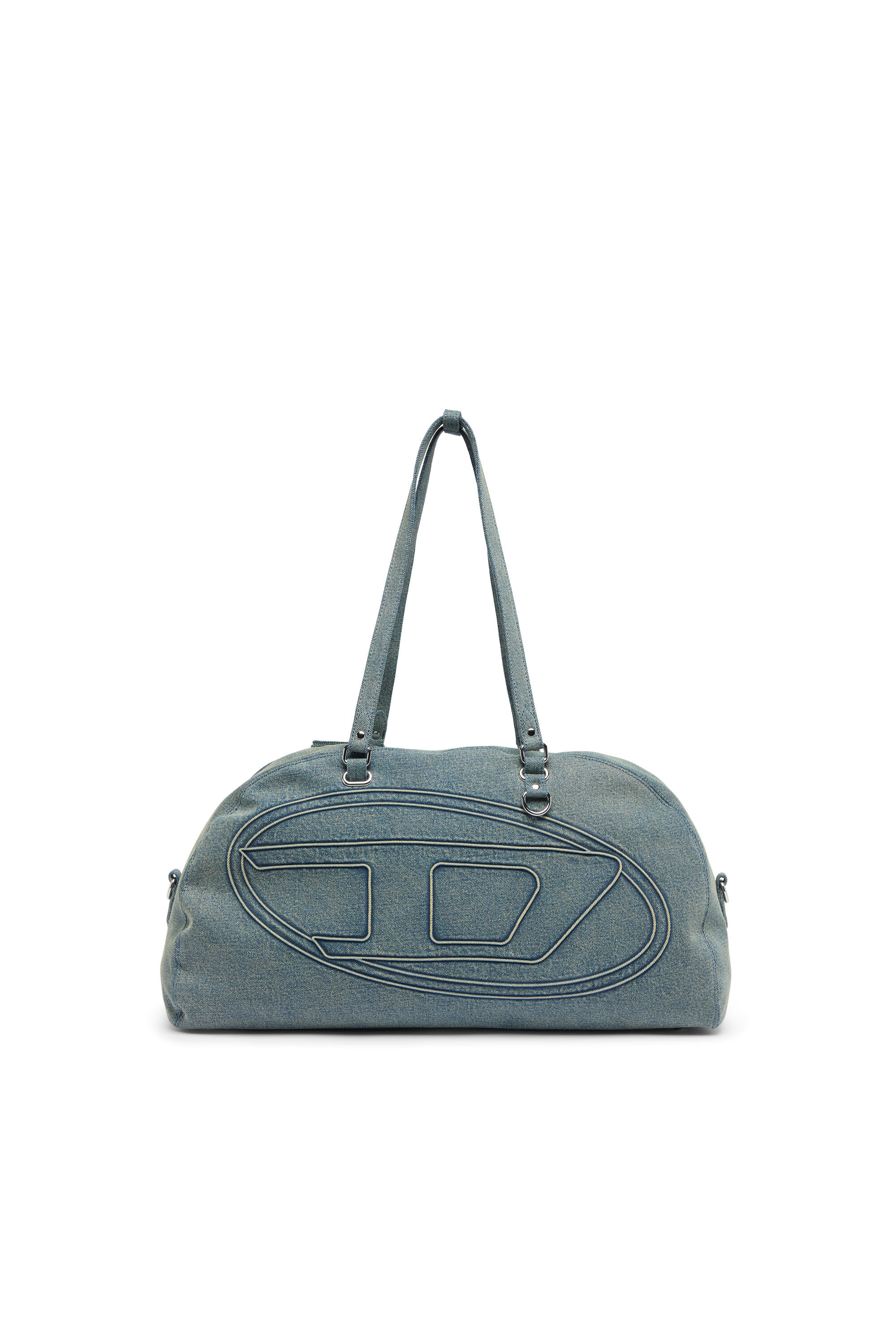 Diesel - 1DR DOME SOFT DUFFLE XL, Unisex's 1DR Dome-Duffle bag in denim with Oval D logo in ライトブルー - 2
