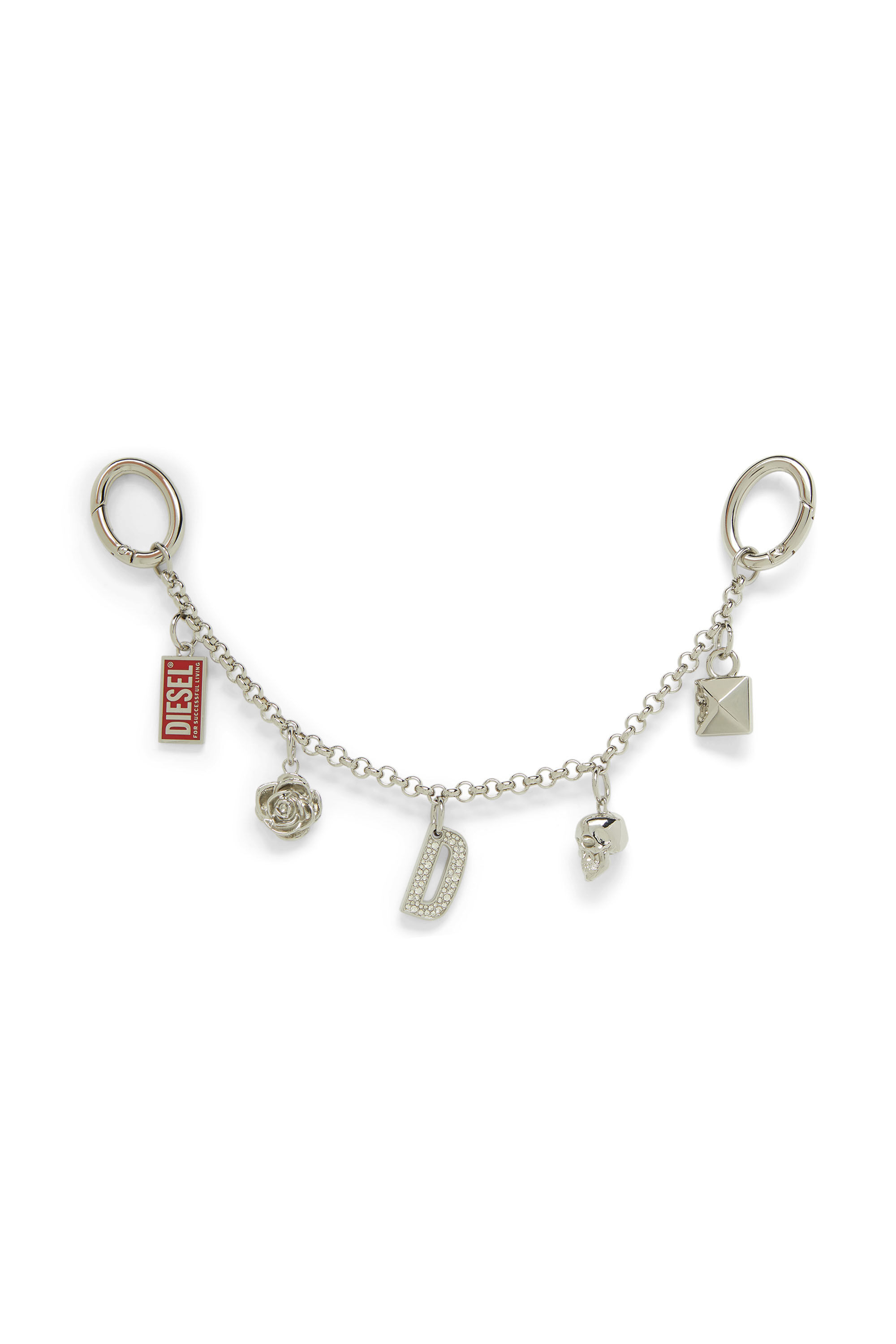 Diesel - CHAIN-D II S, Female's チェーンチャーム in シルバー - 1