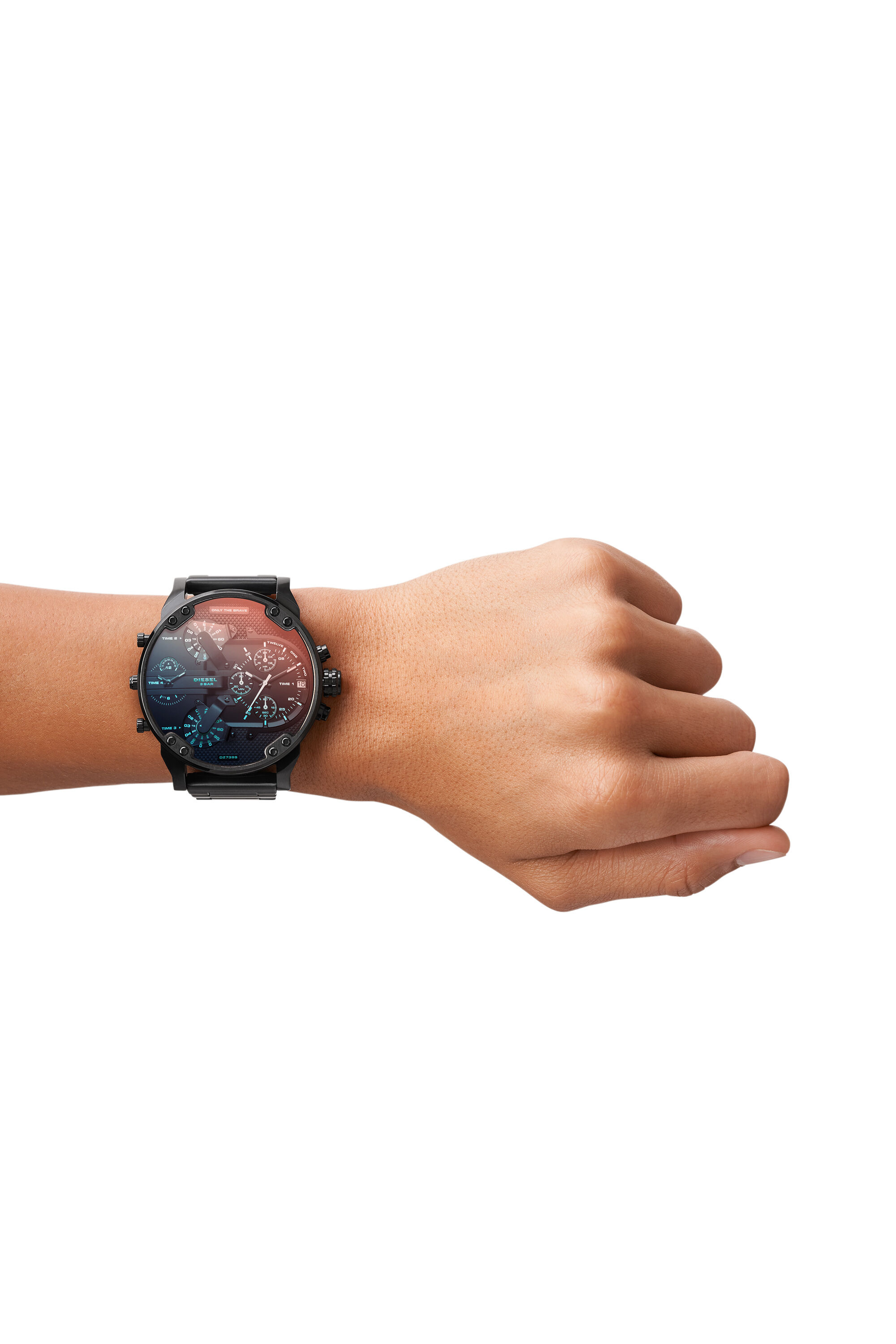 Diesel - DZ7395, Male's Mr. Daddy 2.0 black watch with detailed dial, 57 mm in ブラック - 3