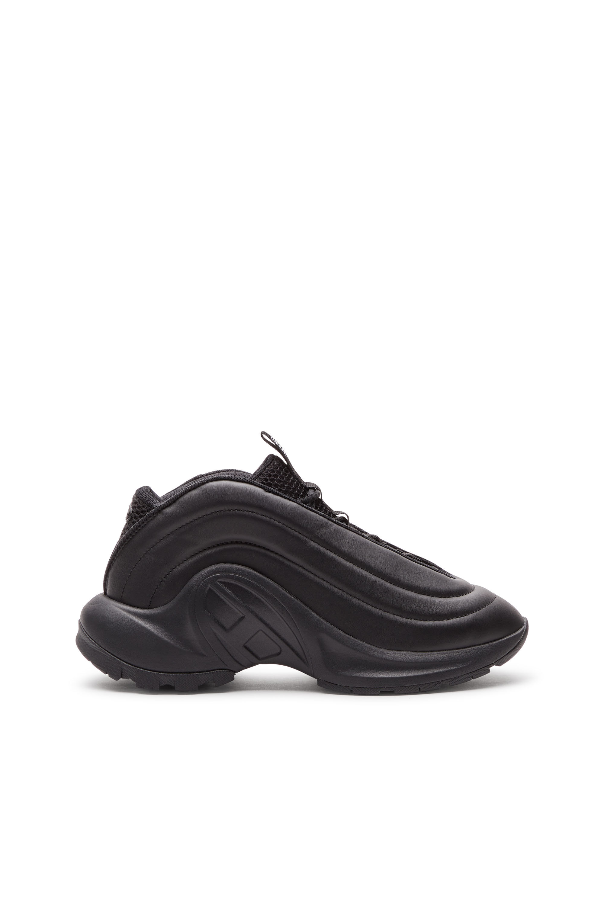 Diesel - S-D-RUNNER X, Unisex's S-D-Runner X-Slip-on sneakers with matte Oval D instep in ブラック - 1