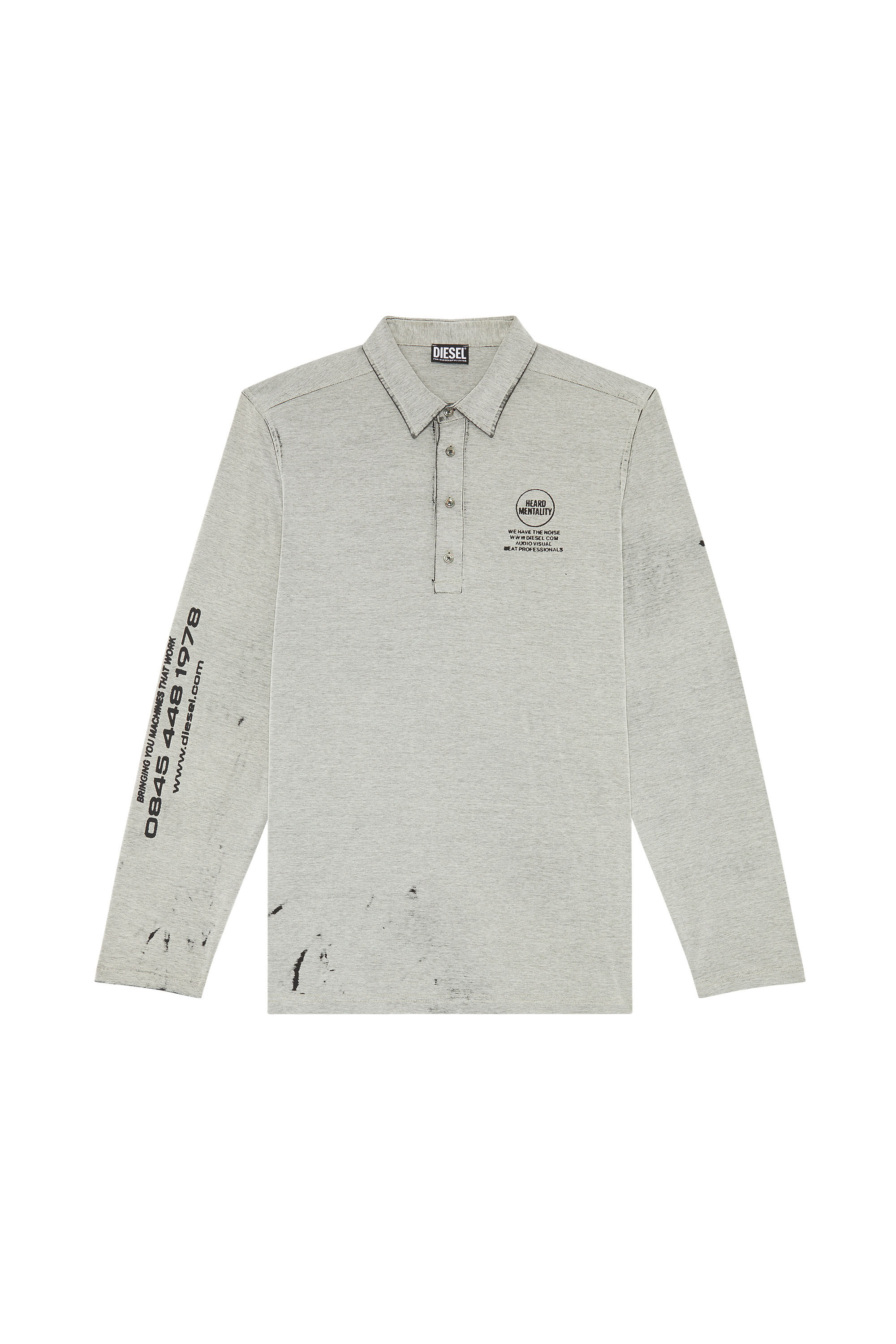 S-HIRT（MEN）: ロングスリーブポロシャツ ｜ディーゼル（DIESEL