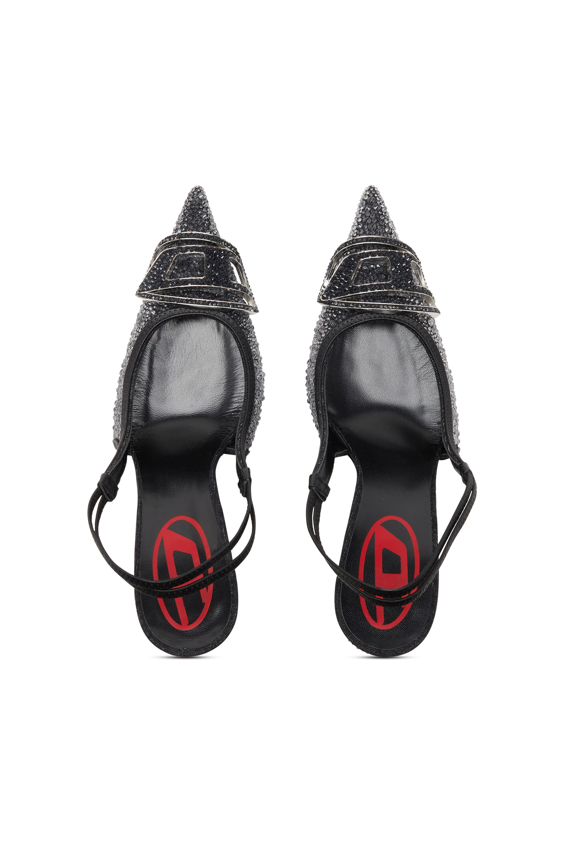 D-VENUS SB D-Venus-Slingback in rhinestone denim｜ブラック｜ウィメンズ｜DIESEL