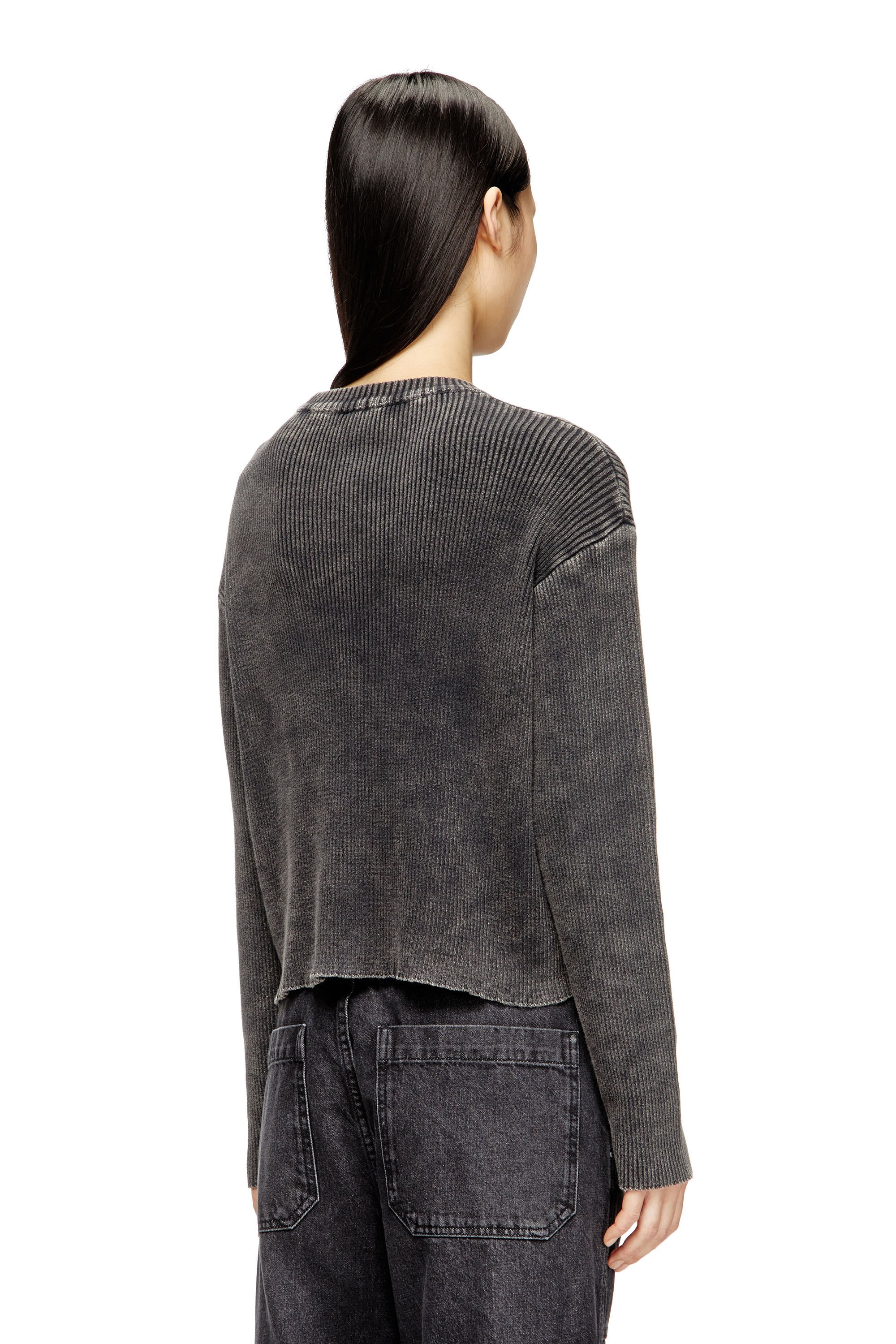 Diesel - M-ANCHOREX, Female's プルオーバーニット in ダークグレー - 5