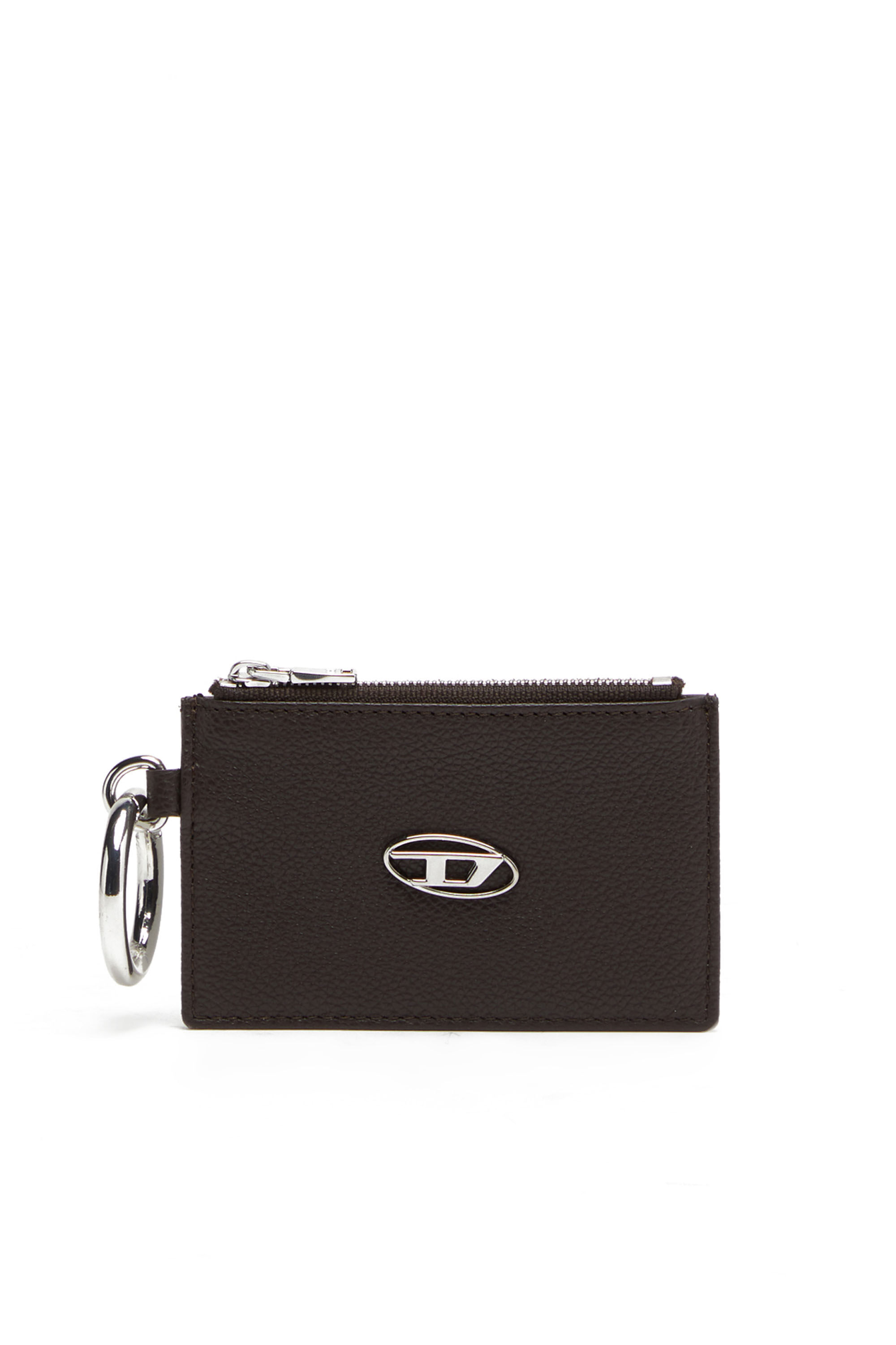 Diesel - CARD POUCH, Unisex's ユニセックス カウレザー コインケース in Brown - 1