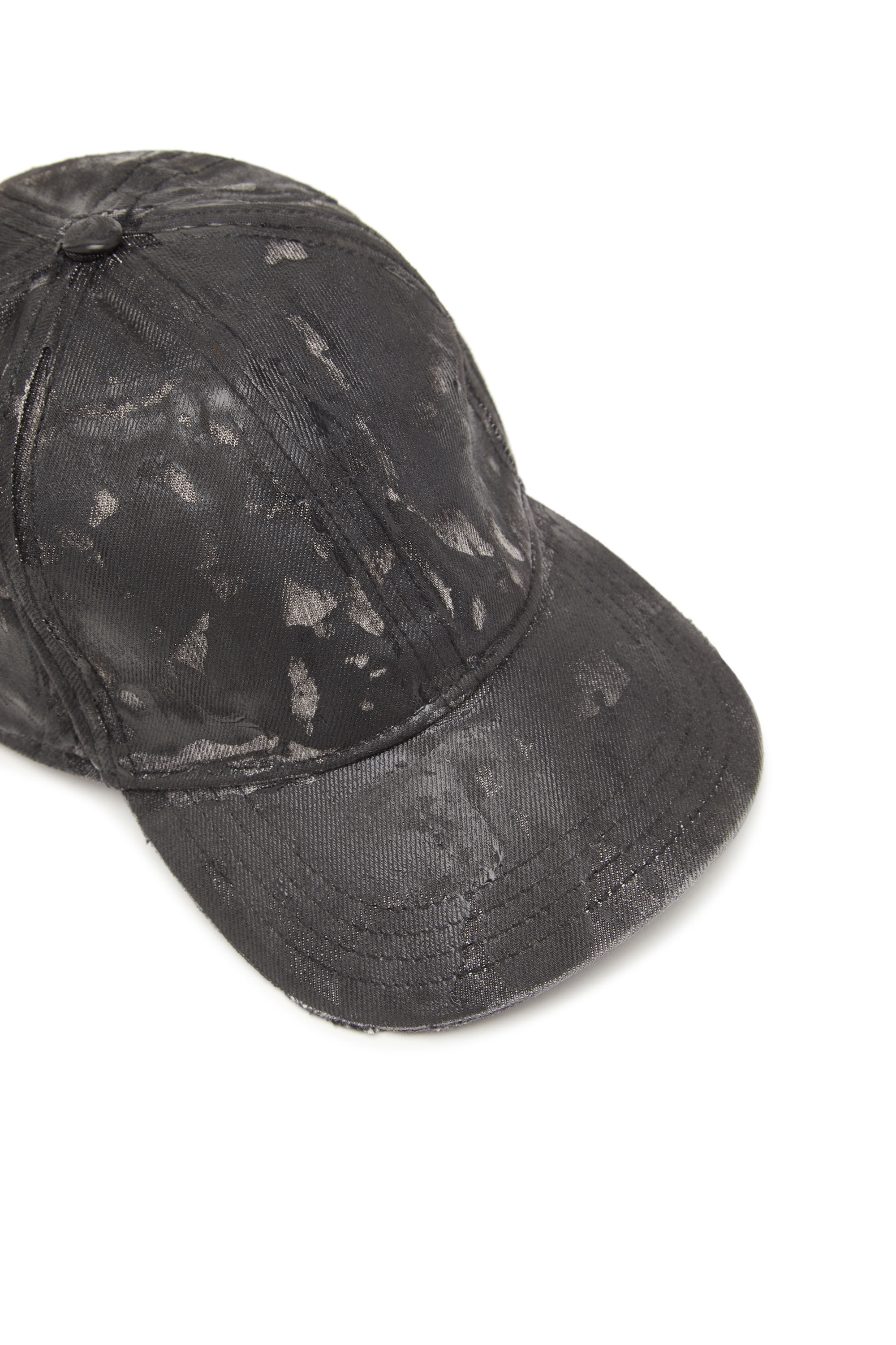 Diesel - C-IRO, Male's Baseball cap in treated denim in ブラック - 3