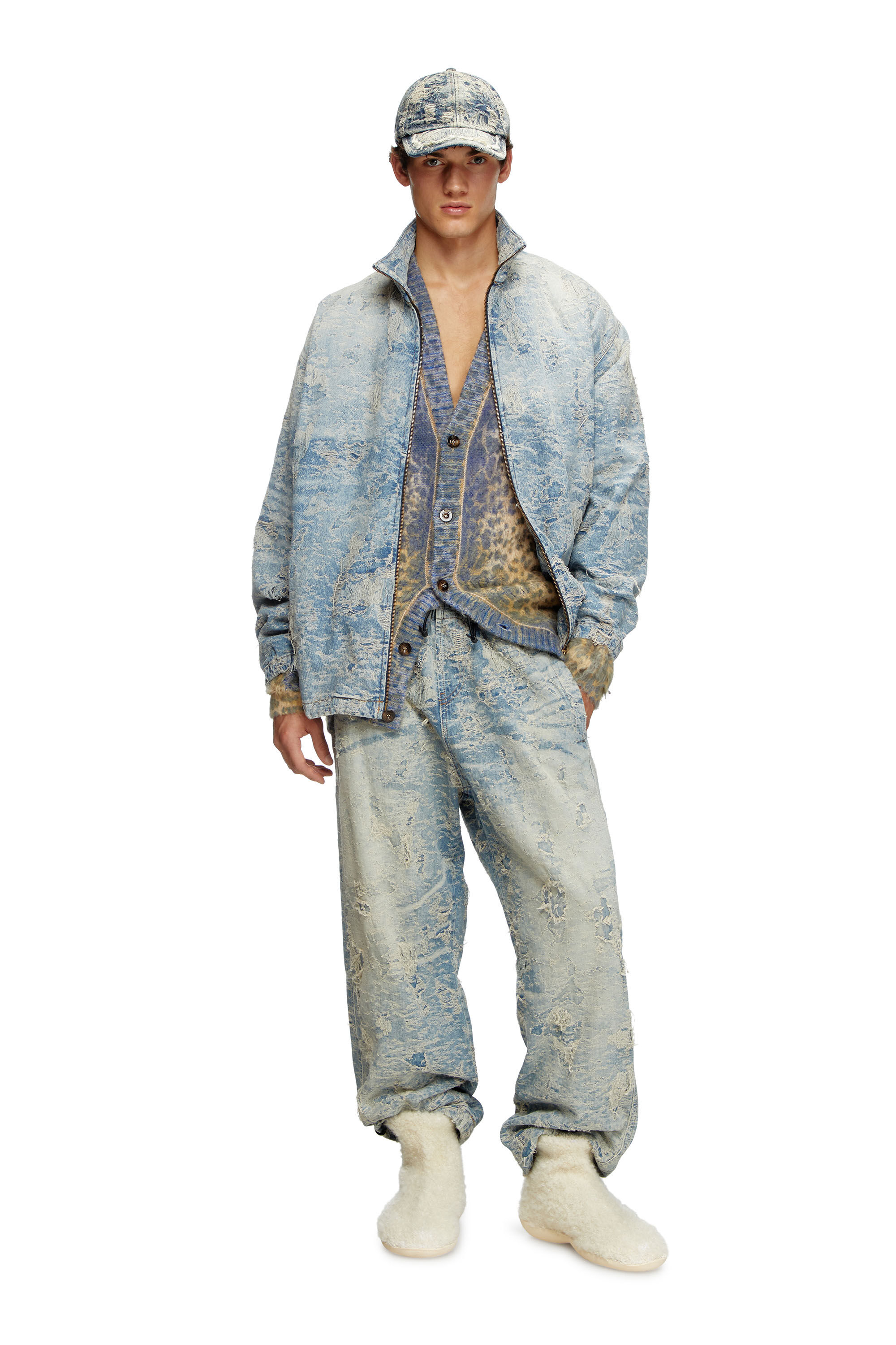 Diesel - Unisex's Relaxed Jeans D-Martial 007Z7, ライトブルー - 1