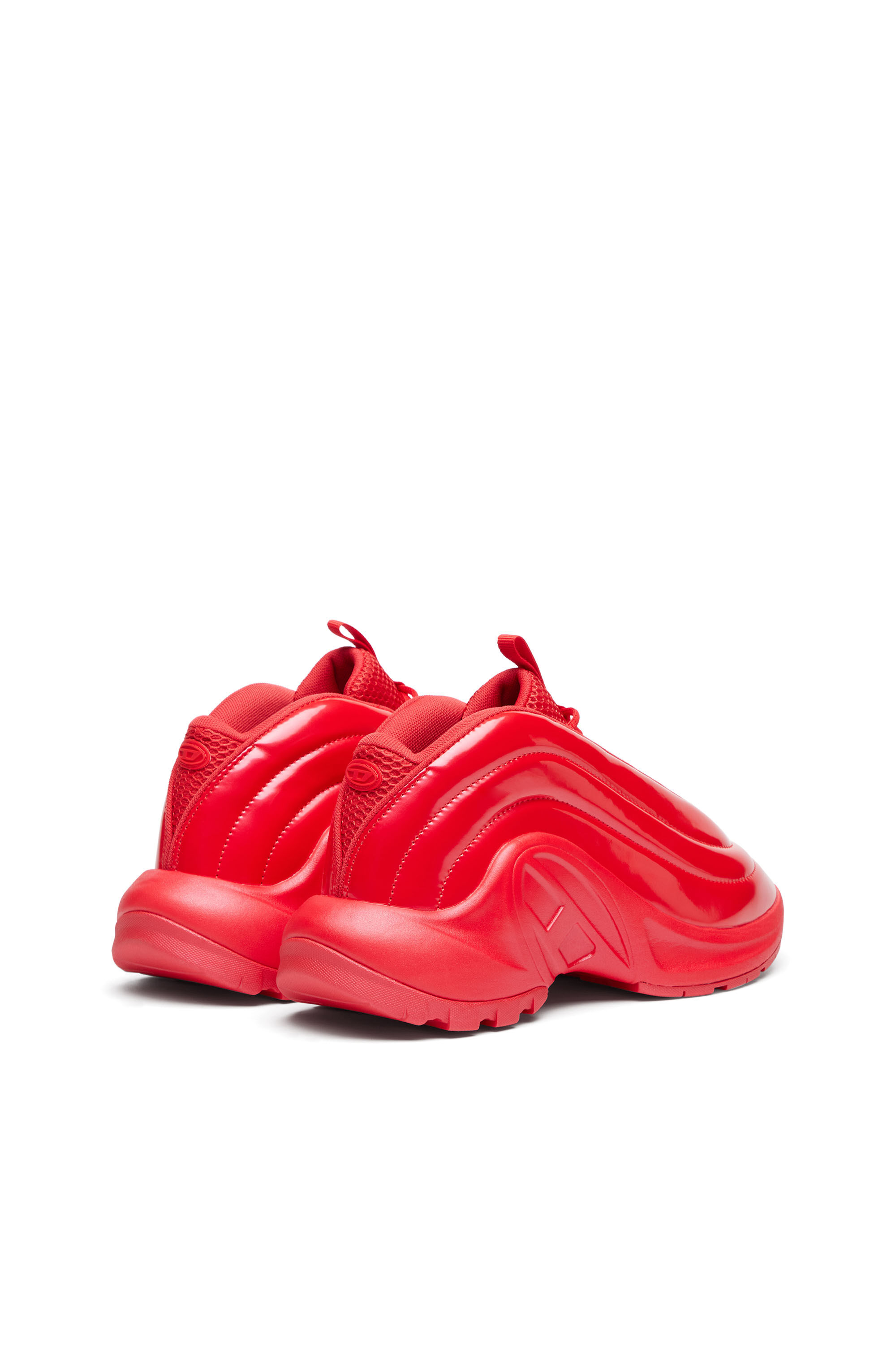 Diesel - S-D-RUNNER X, Unisex's S-D-Runner-Slip-on sneakers with Oval D instep in レッド - 3