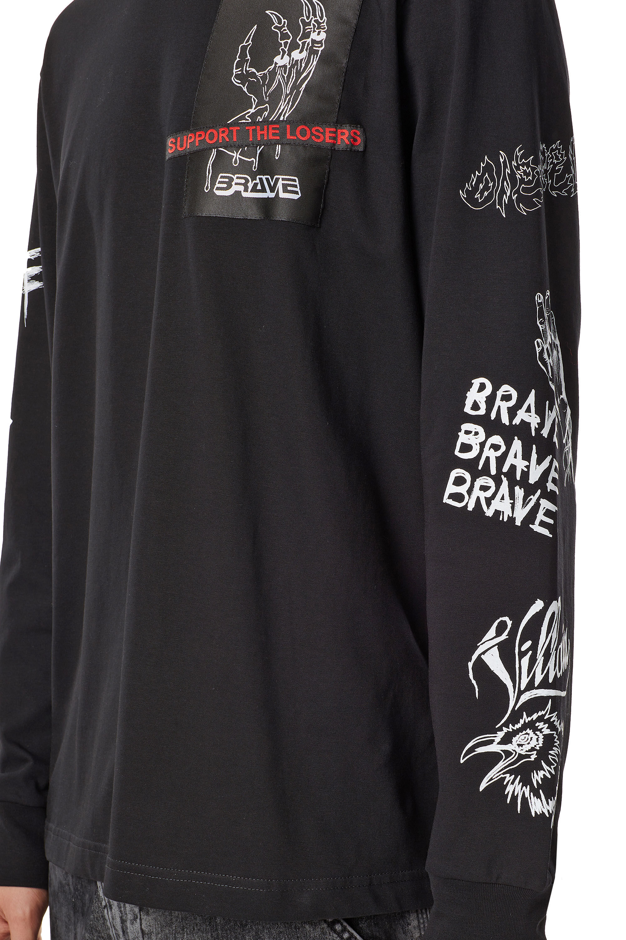 Diesel - T-JUST-LS-A9, ブラック - Image 6