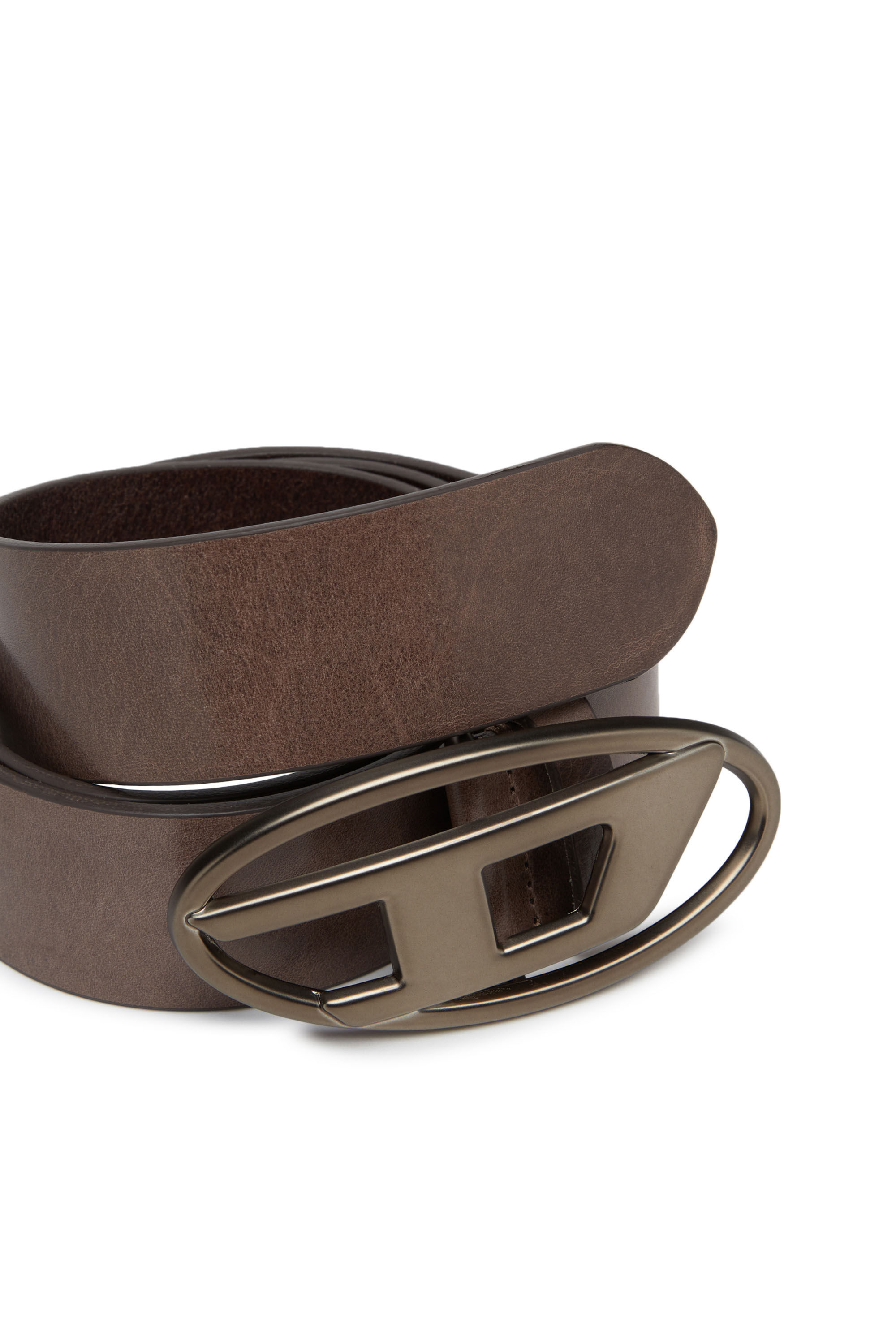 Diesel - B-1DR, Unisex's カウレザーベルト in Brown - 3