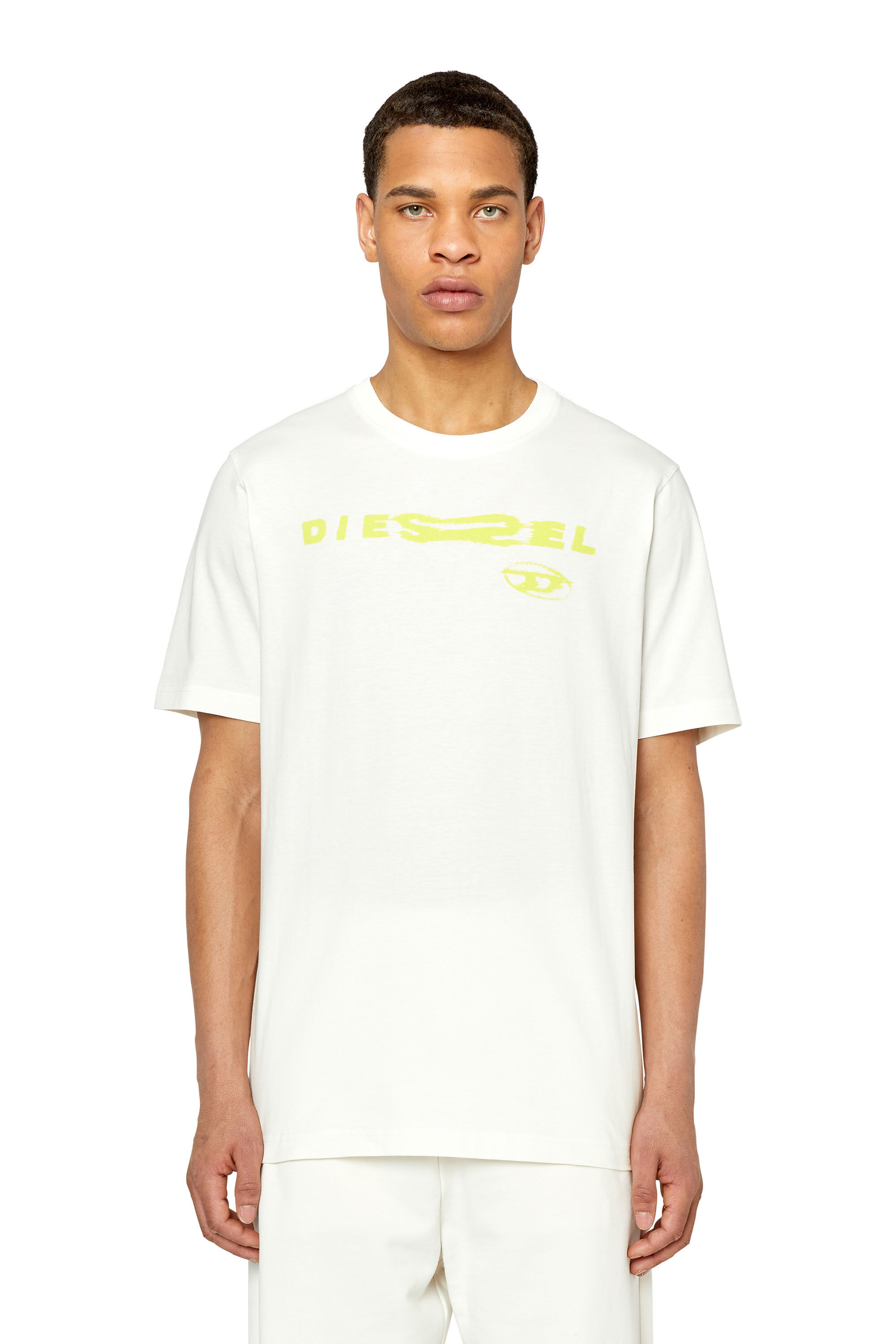 Diesel - T-JUST-G9, Male's Tシャツ グラフィック in ホワイト - 3