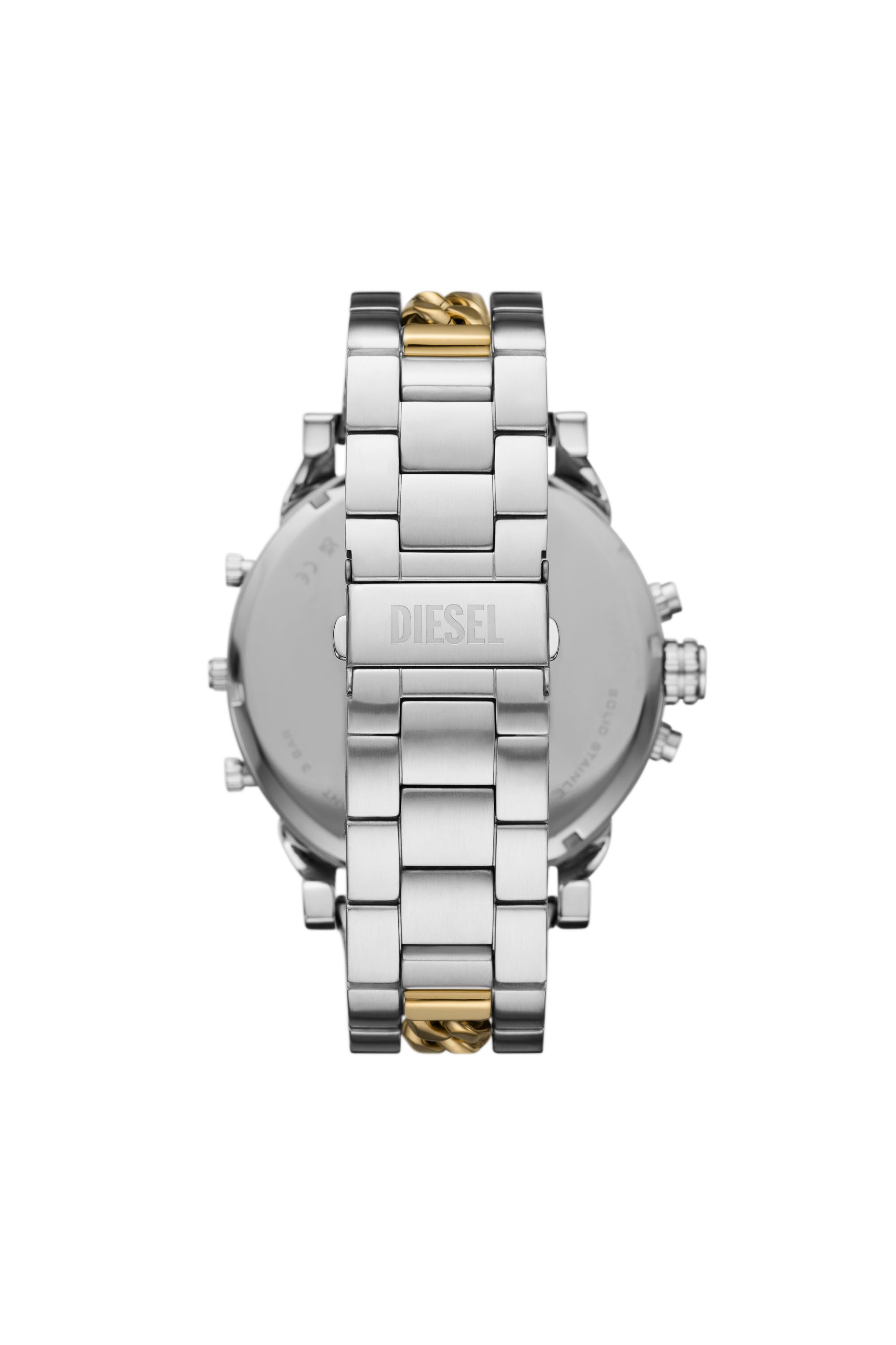 Diesel - DZ7486 WATCH, Male's Mr. Daddy 2.0 Two-Tone Stainless Steel Watch in シルバー/ゴールド - 2