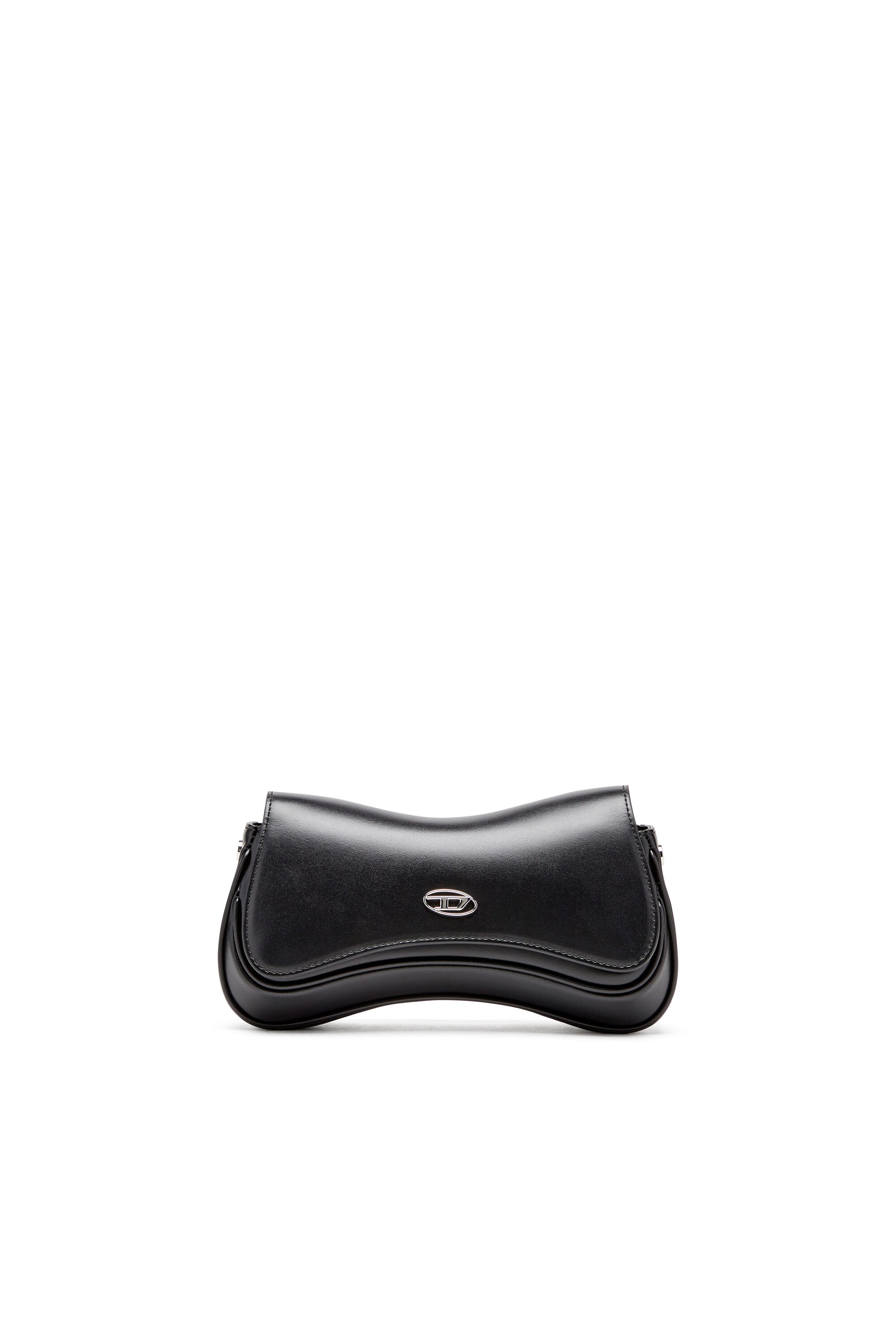 Diesel - PLAY CLUTCH, Female's Play-Semi gloss leather shoulder bag in ブラック - 2