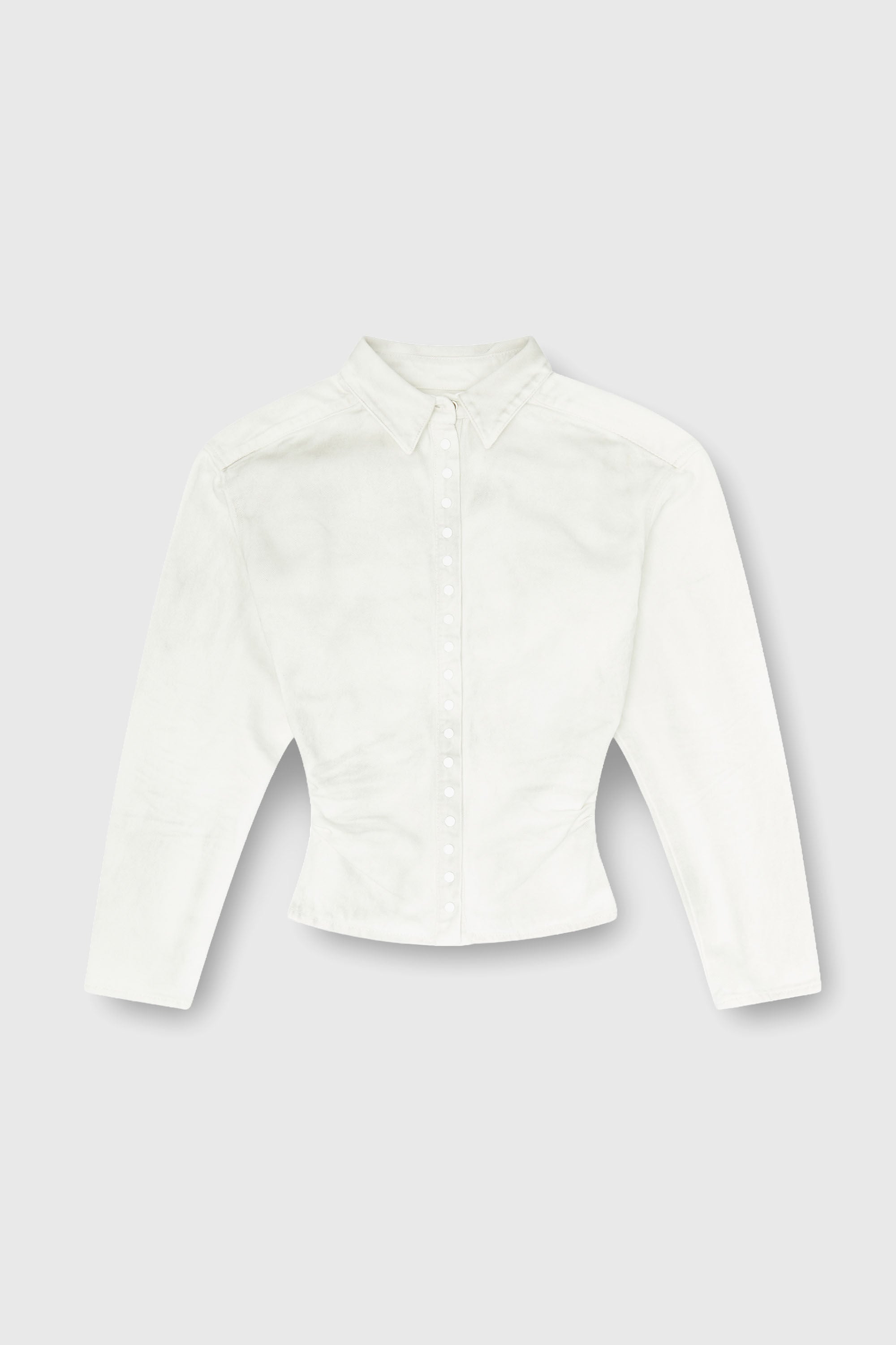 Diesel - DE-PLAZY-FSJ1, Female's Fitted shirt in denim in ホワイト - 2