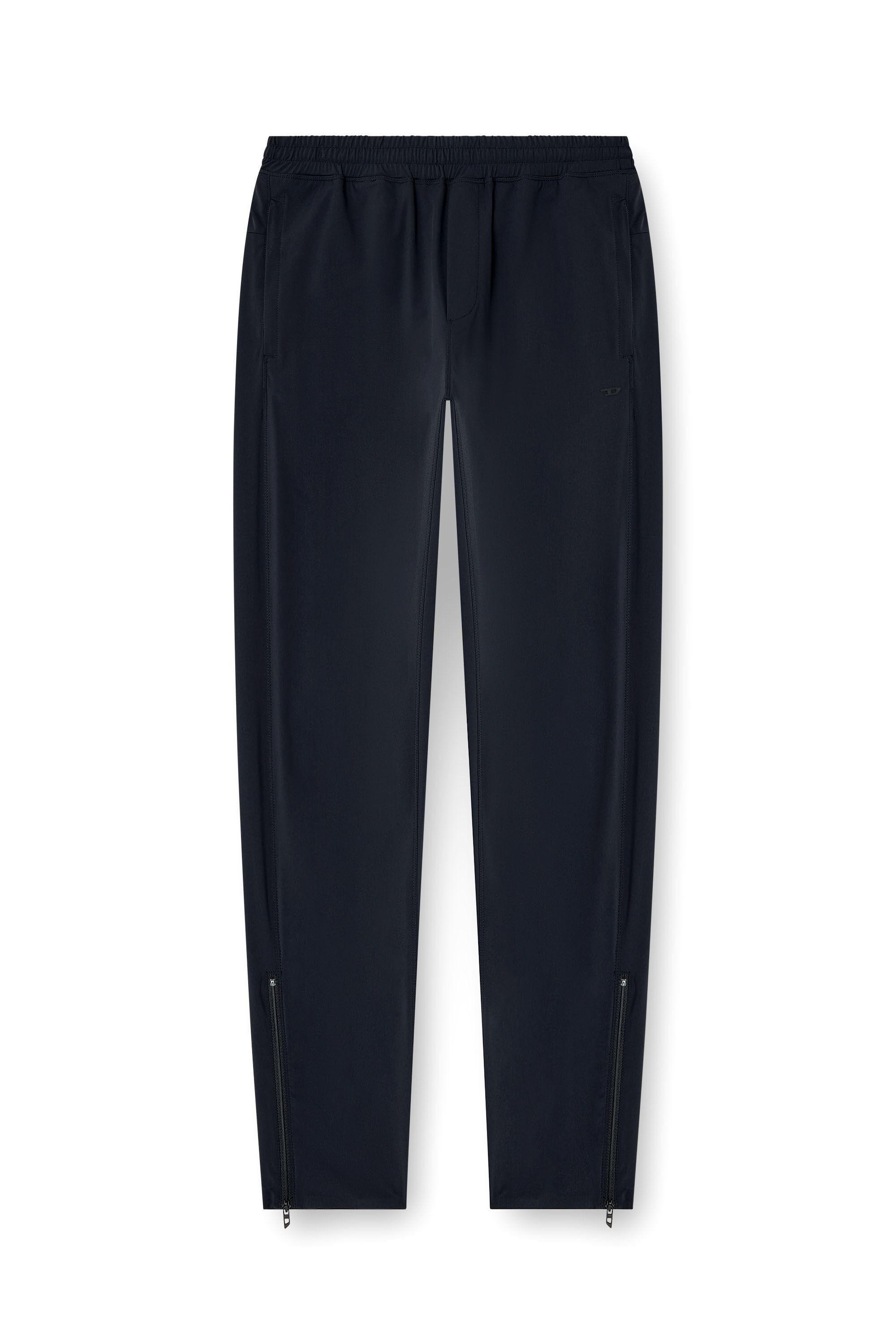Diesel - P-ACTIVE, Male's Nylon-blend pants with zipped cuffs in ブラック - 4