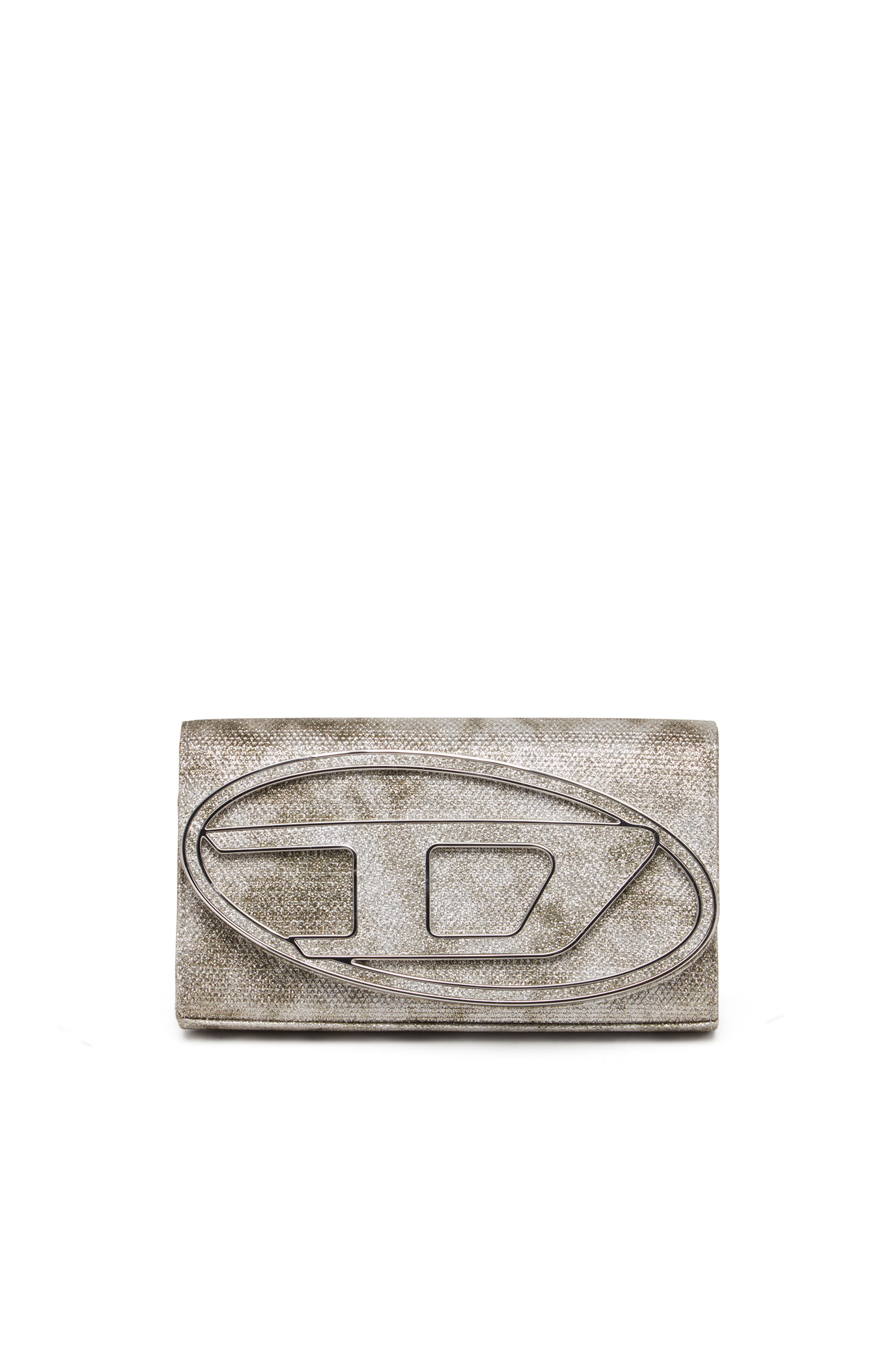 1DR WALLET STRAP Wallet purse in shimmer fabric｜ブラウン｜ウィメンズ｜DIESEL
