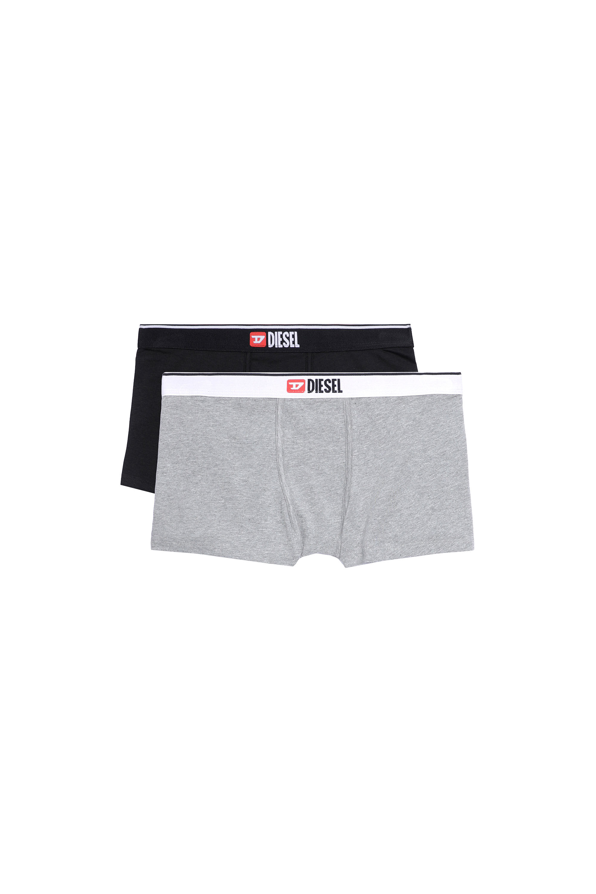 Diesel - UFPN-MYAS-TWOPACK, Female's 2パックショーツ in グレー/ブラック - 2
